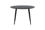 Venture Home Dipp spisebord - 115cm - Black Veneer / All black legs
