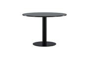 Venture Home Estelle spisebord round 106cm Grey Marble / Black Legs