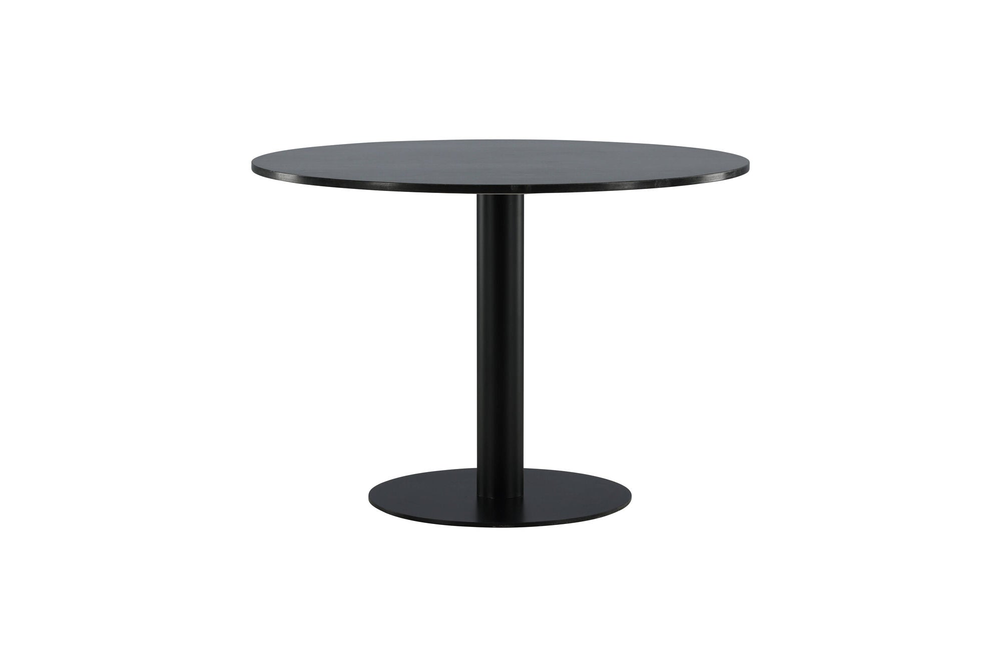 Venture Home Estelle spisebord round 106cm Grey Marble / Black Legs