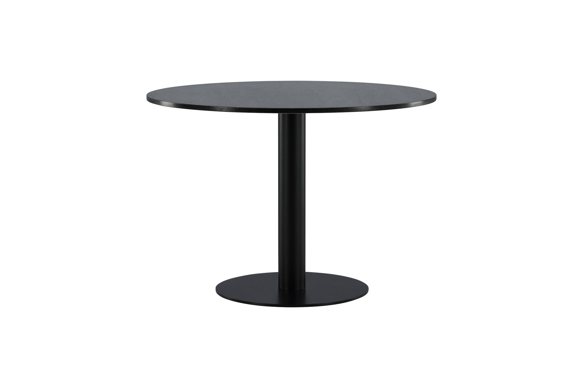 Venture Home Estelle spisebord round 106cm Grey Marble / Black Legs
