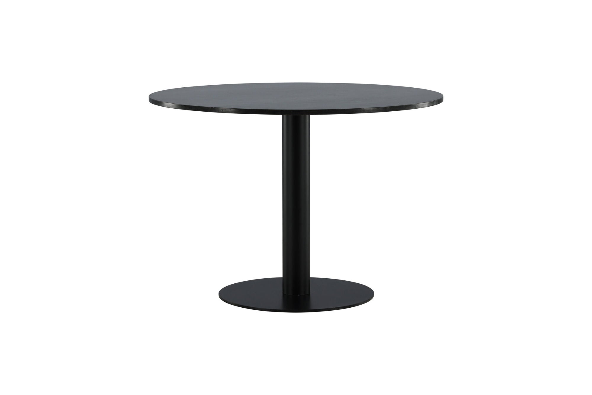 Venture Home Estelle spisebord round 106cm Grey Marble / Black Legs