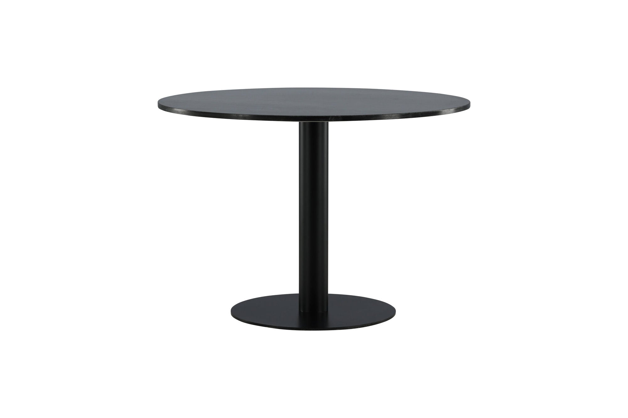 Venture Home Estelle spisebord round 106cm Grey Marble / Black Legs