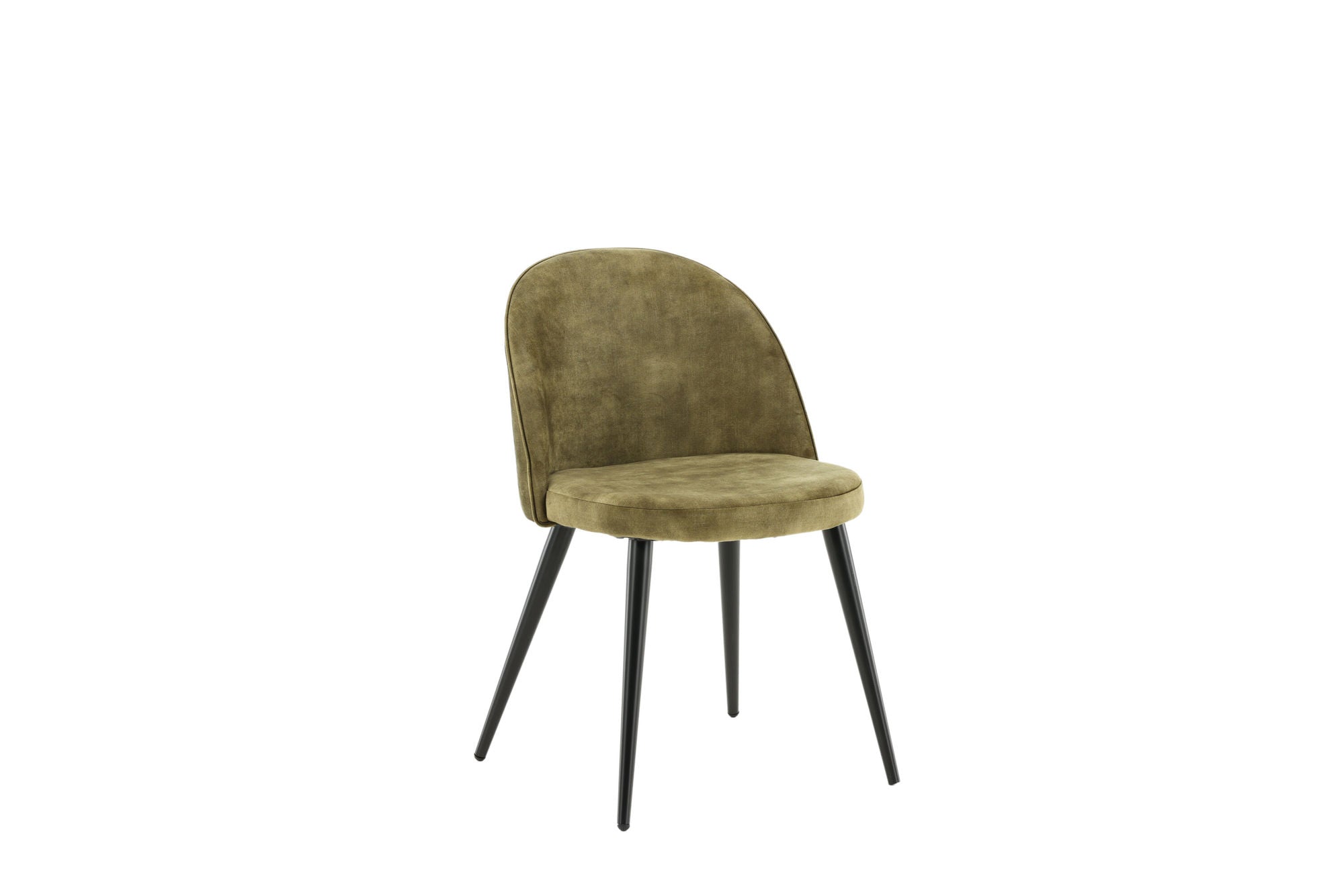 Venture Home Velvet Spisebordsstol 2-pack - Black legs - Dusty Green Velvet