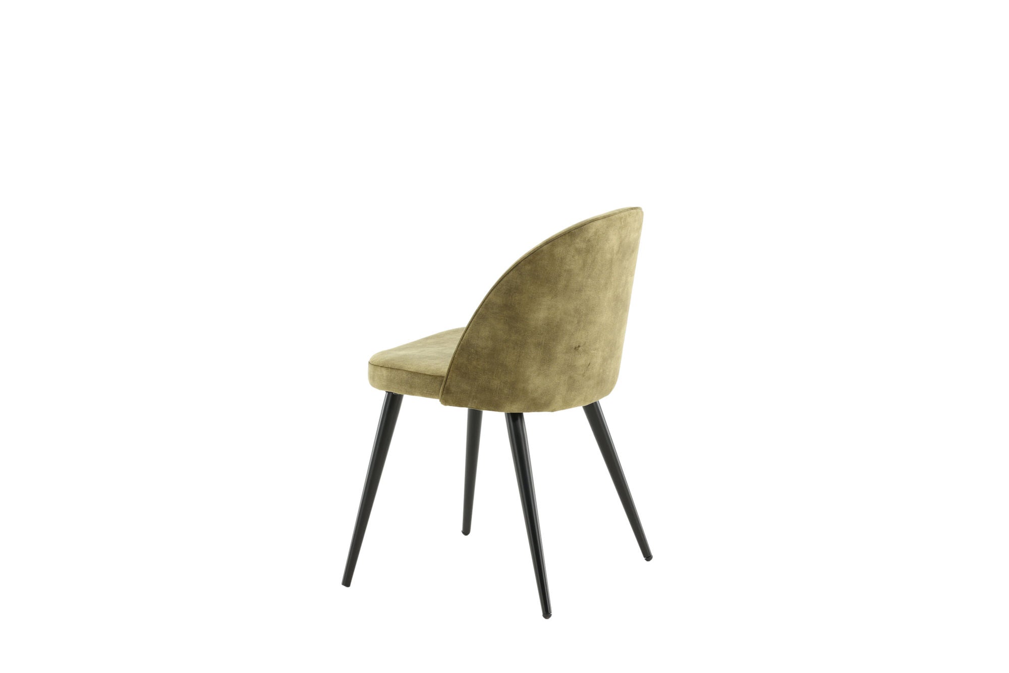 Venture Home Velvet Spisebordsstol 2-pack - Black legs - Dusty Green Velvet