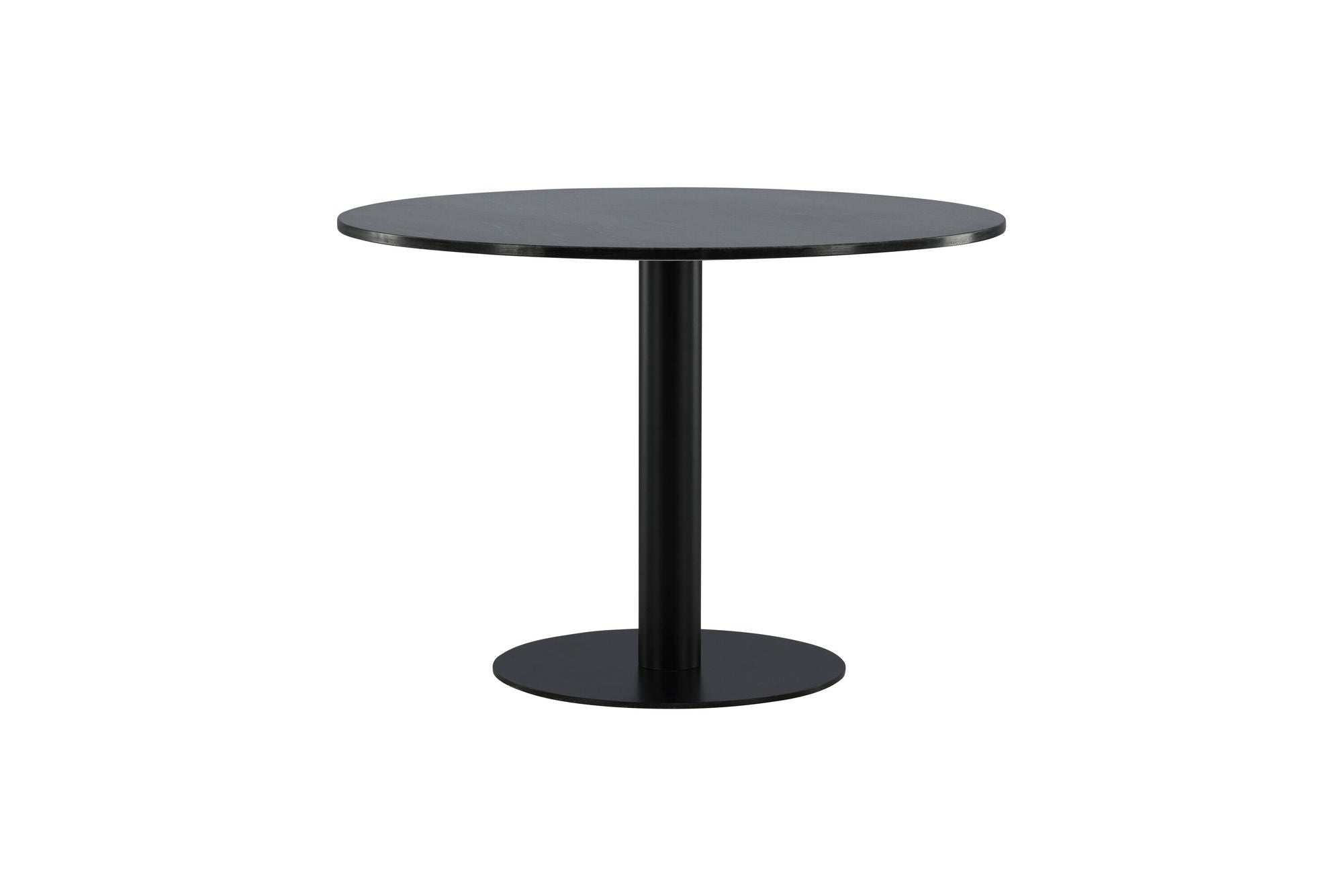 Venture Home Estelle spisebord round 106cm Grey Marble / Black Legs
