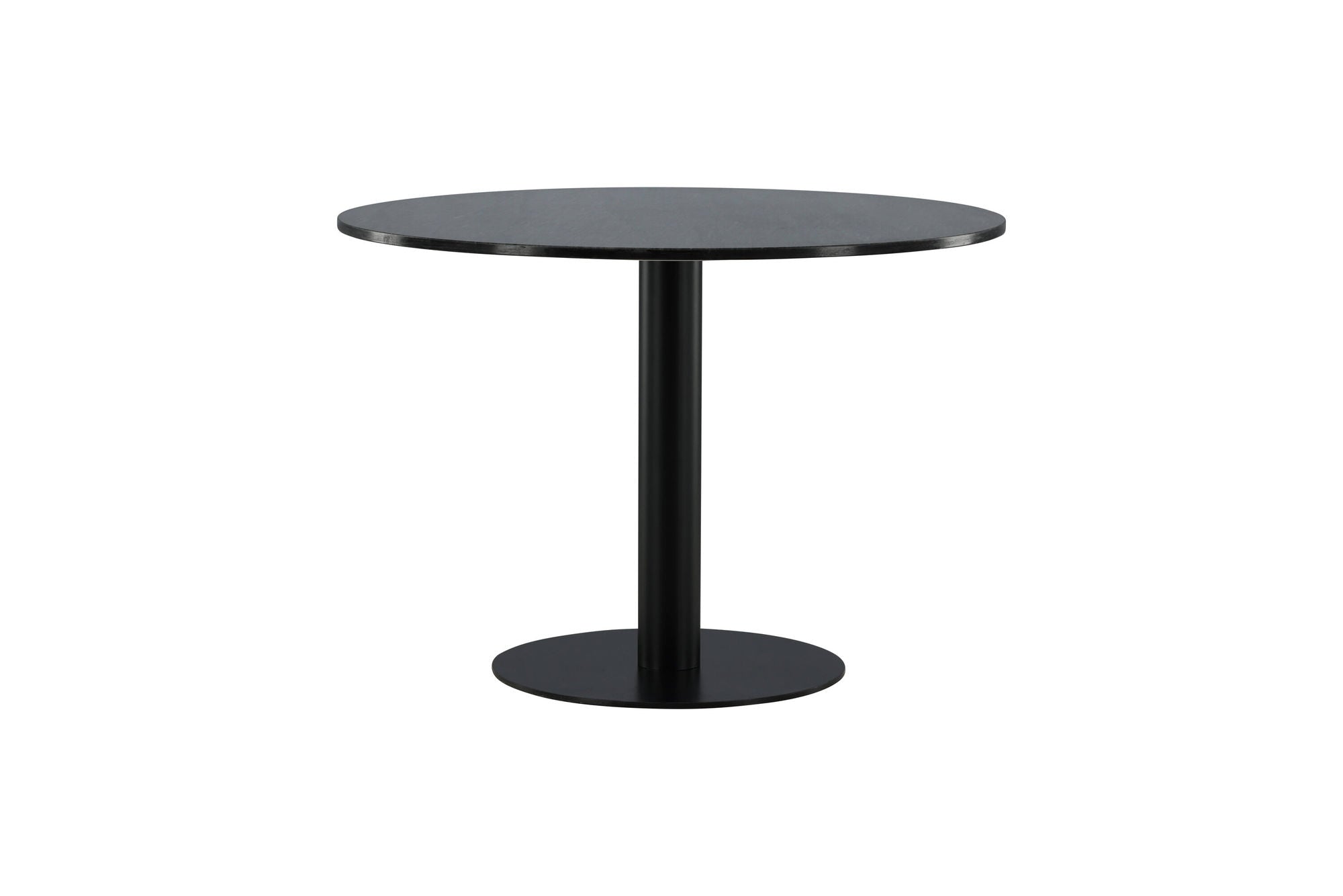 Venture Home Estelle spisebord round 106cm Grey Marble / Black Legs