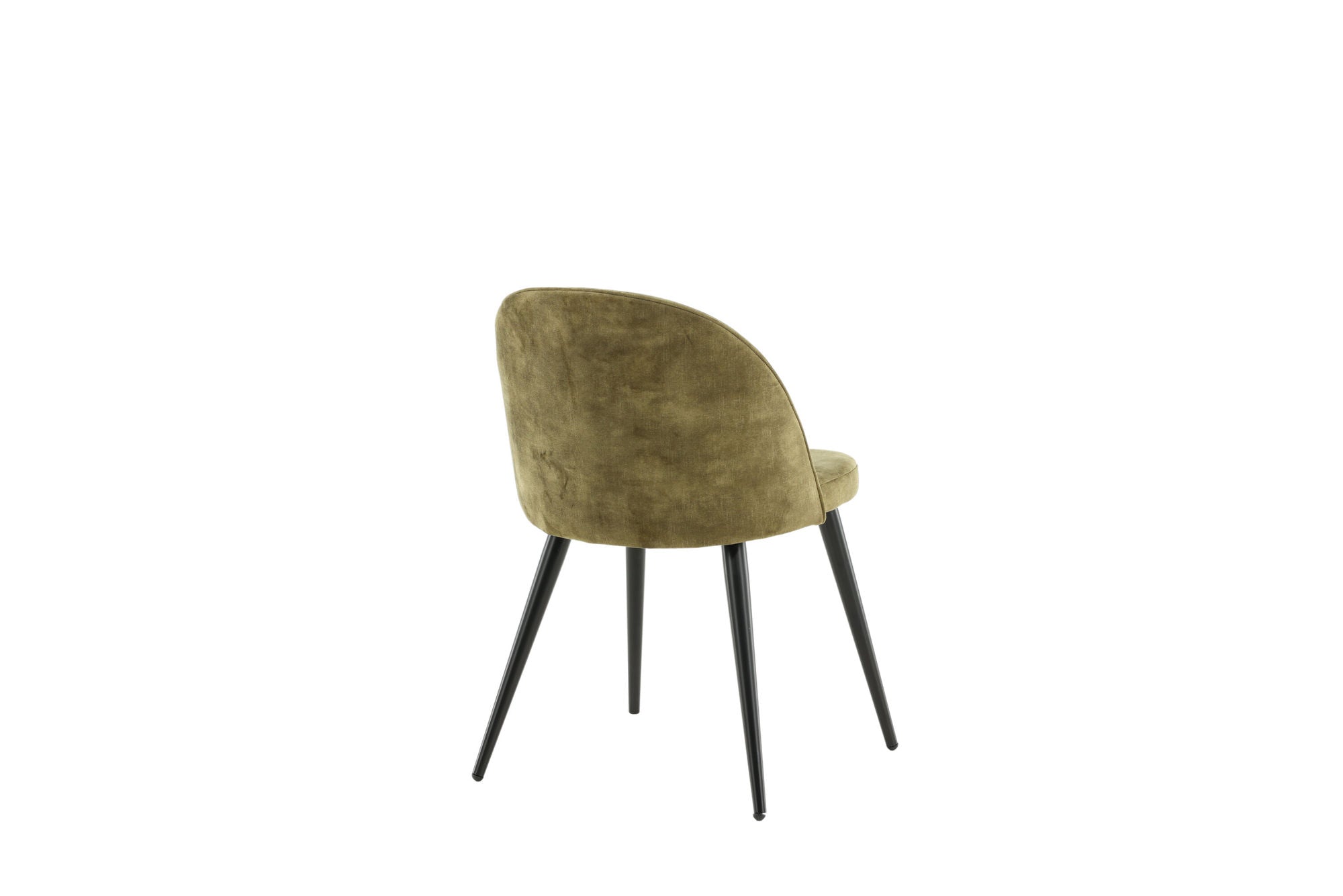 Venture Home Velvet Spisebordsstol 2-pack - Black legs - Dusty Green Velvet
