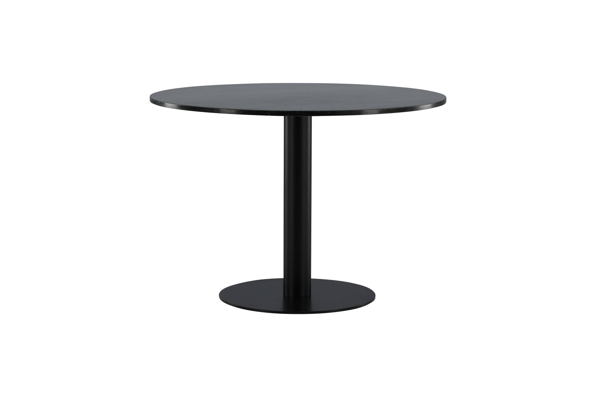Venture Home Estelle spisebord round 106cm Grey Marble / Black Legs