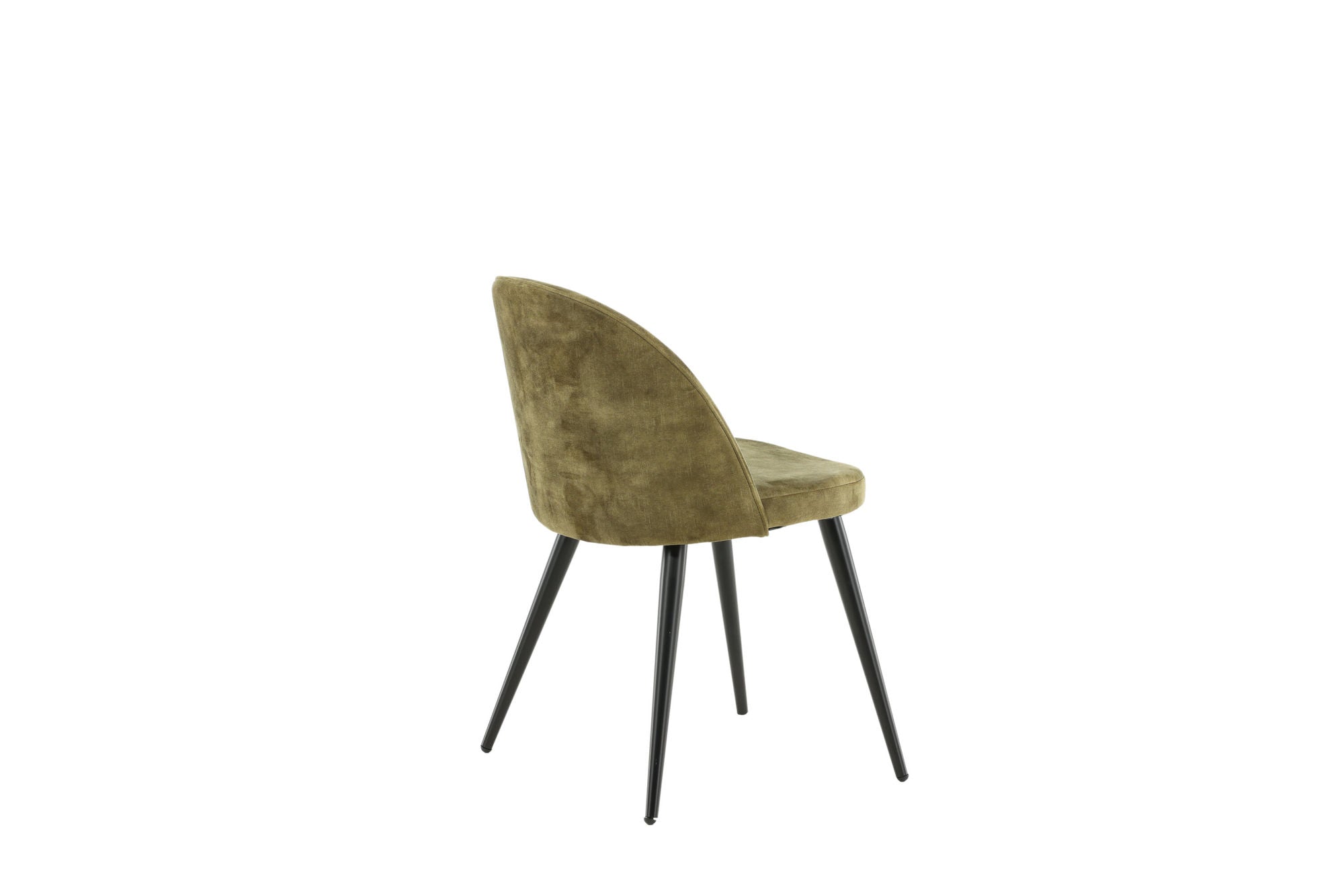 Venture Home Velvet Spisebordsstol 2-pack - Black legs - Dusty Green Velvet