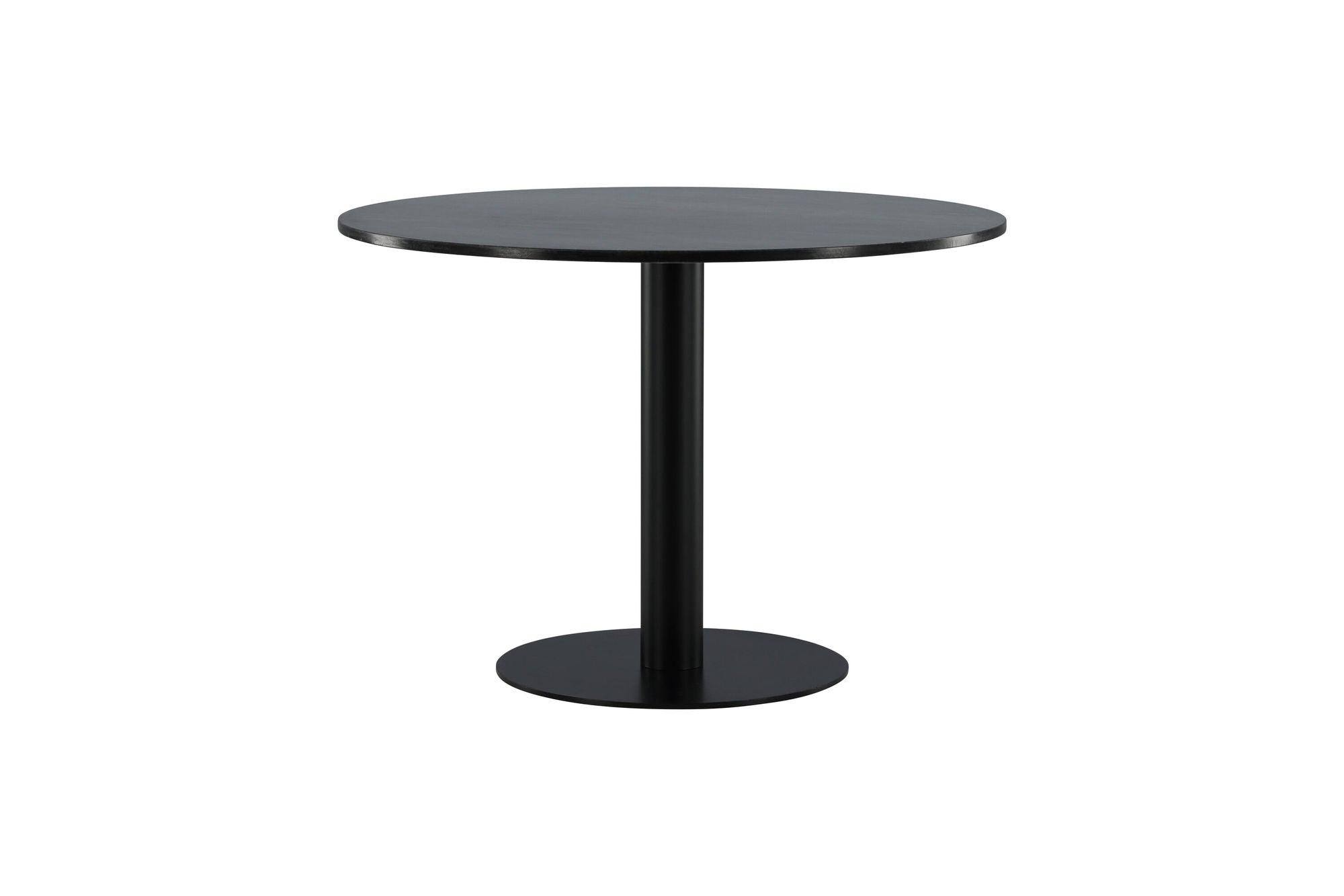 Venture Home Estelle spisebord round 106cm Grey Marble / Black Legs