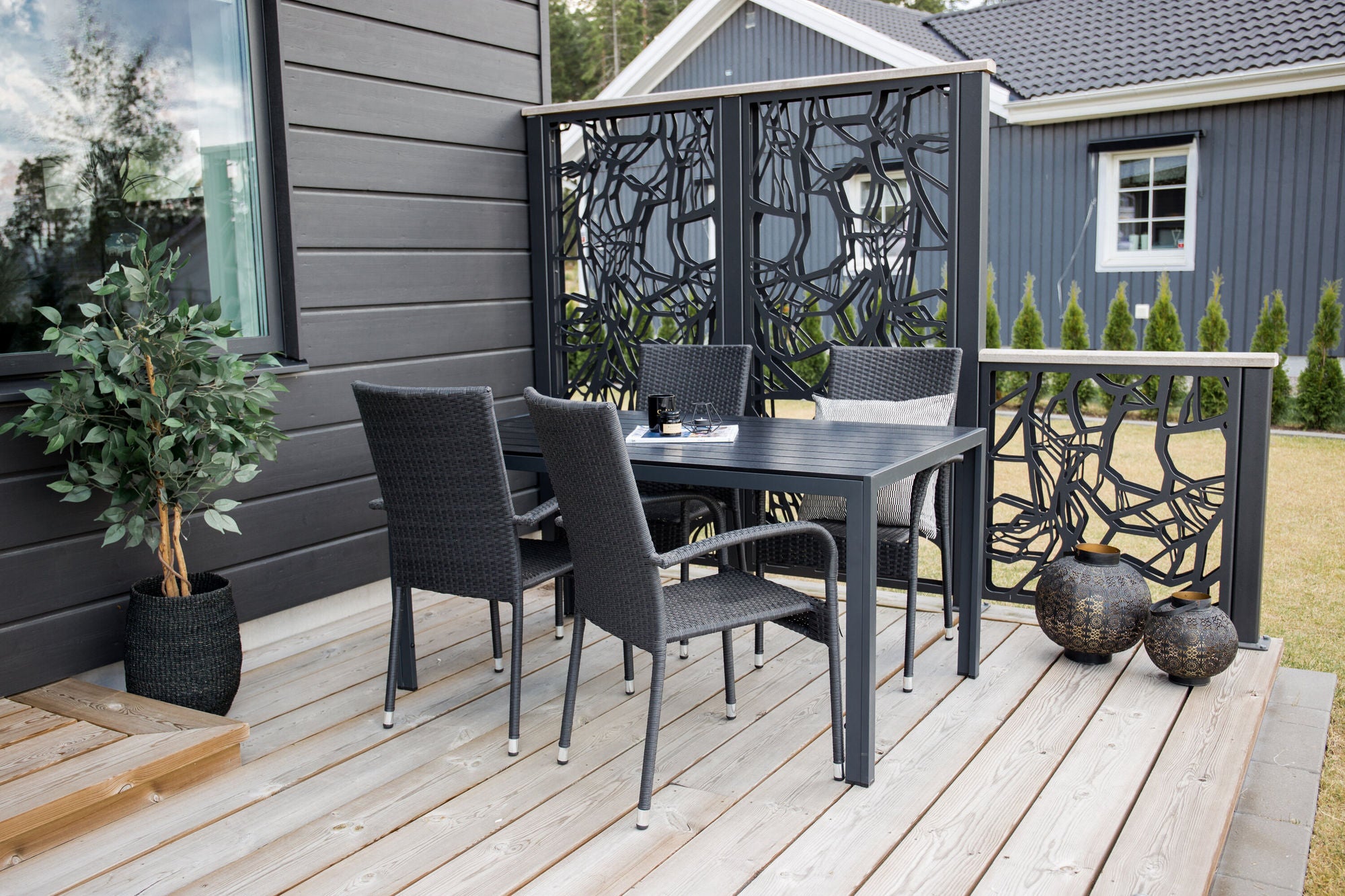Venture Home Anna stol 2-pack - Black