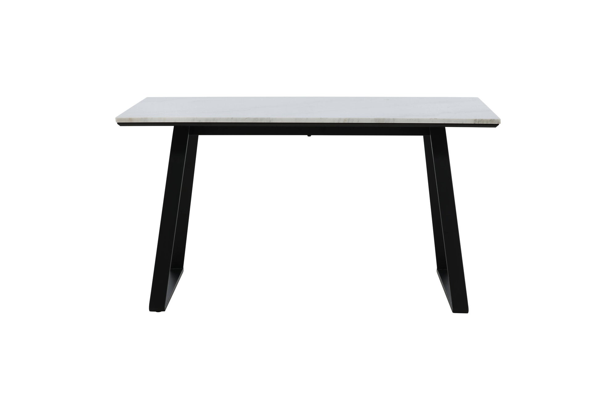 Venture Home Estelle spisebord 140*90 - White Marble / Black Legs