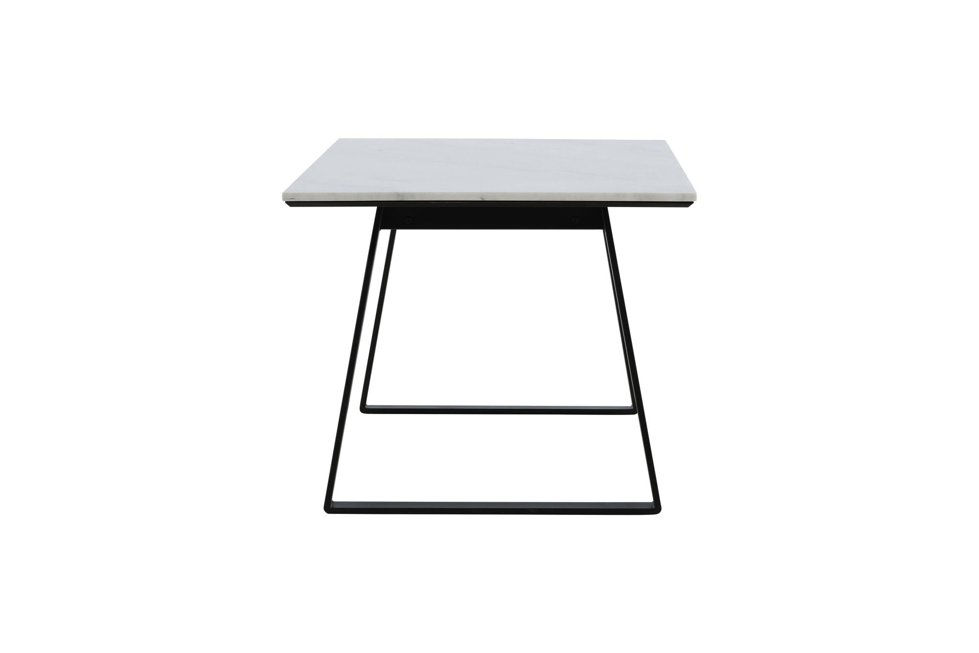 Venture Home Estelle spisebord 140*90 - White Marble / Black Legs
