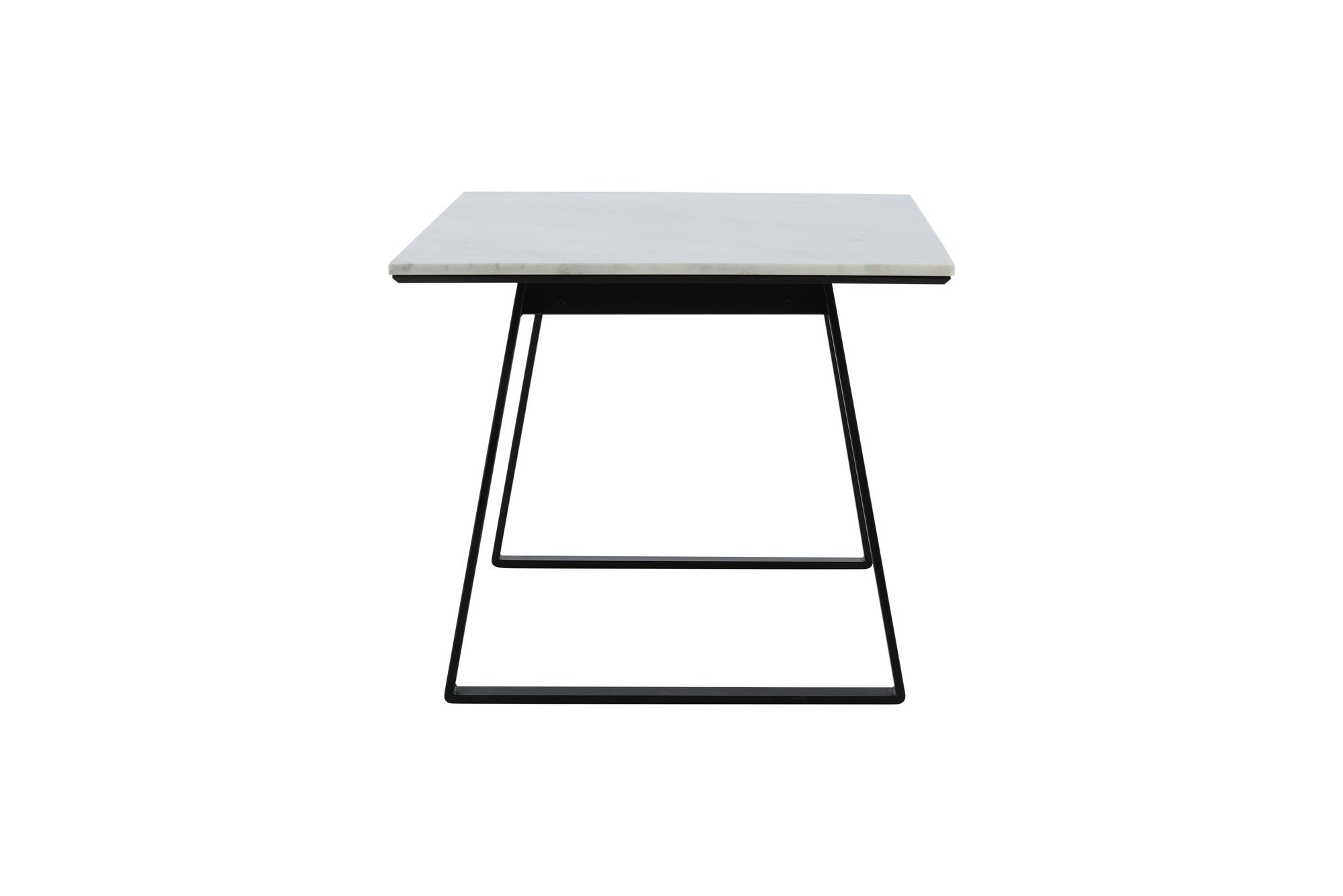 Venture Home Estelle spisebord 140*90 - White Marble / Black Legs