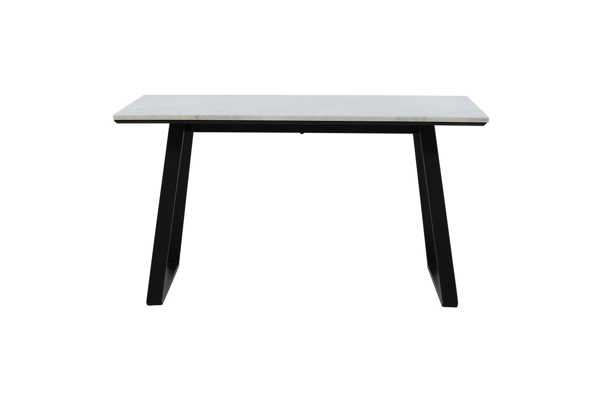 Venture Home Estelle spisebord 140*90 - White Marble / Black Legs