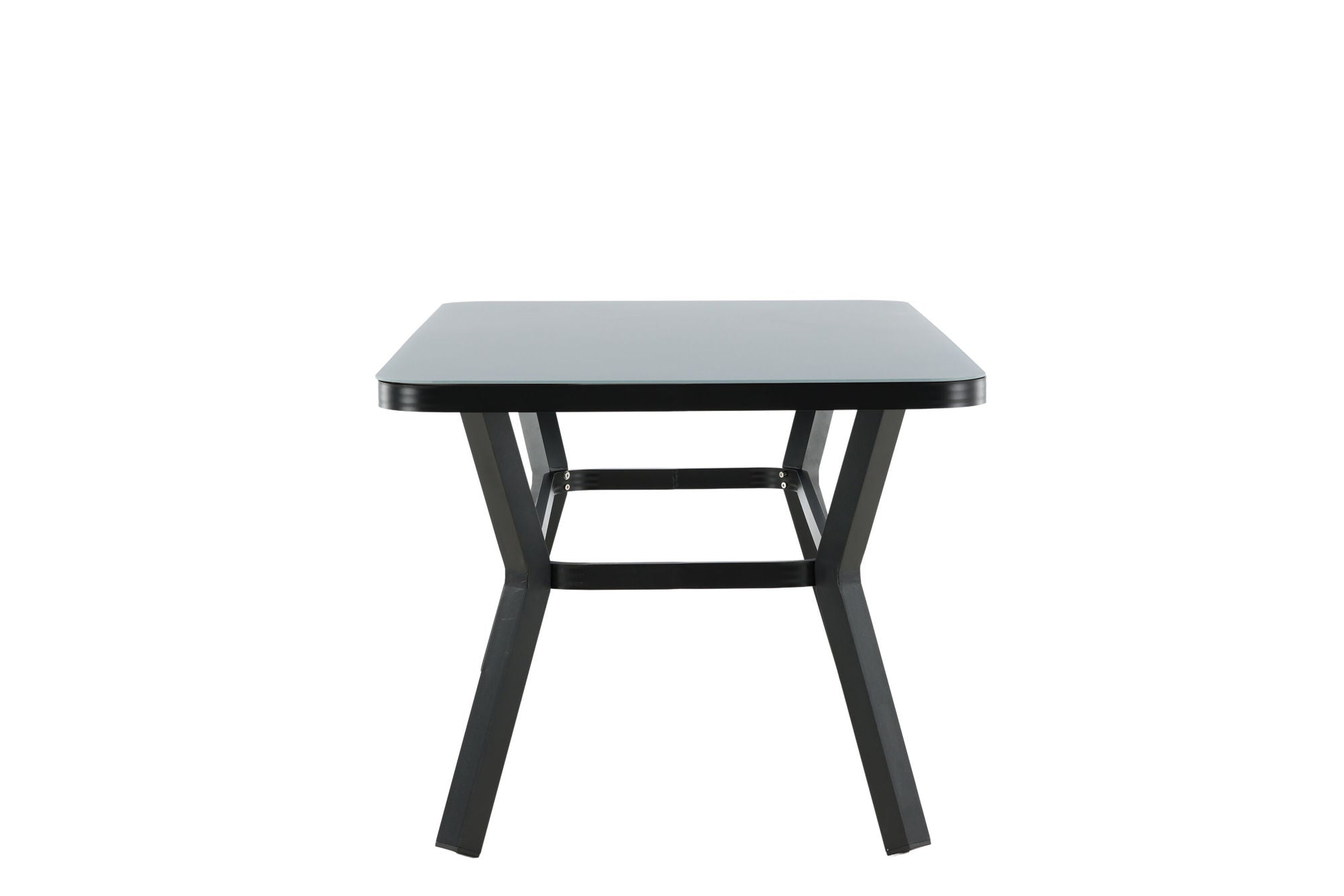 Venture Home Virya spisebord - BLACK Alu / Grey Glass - small bord