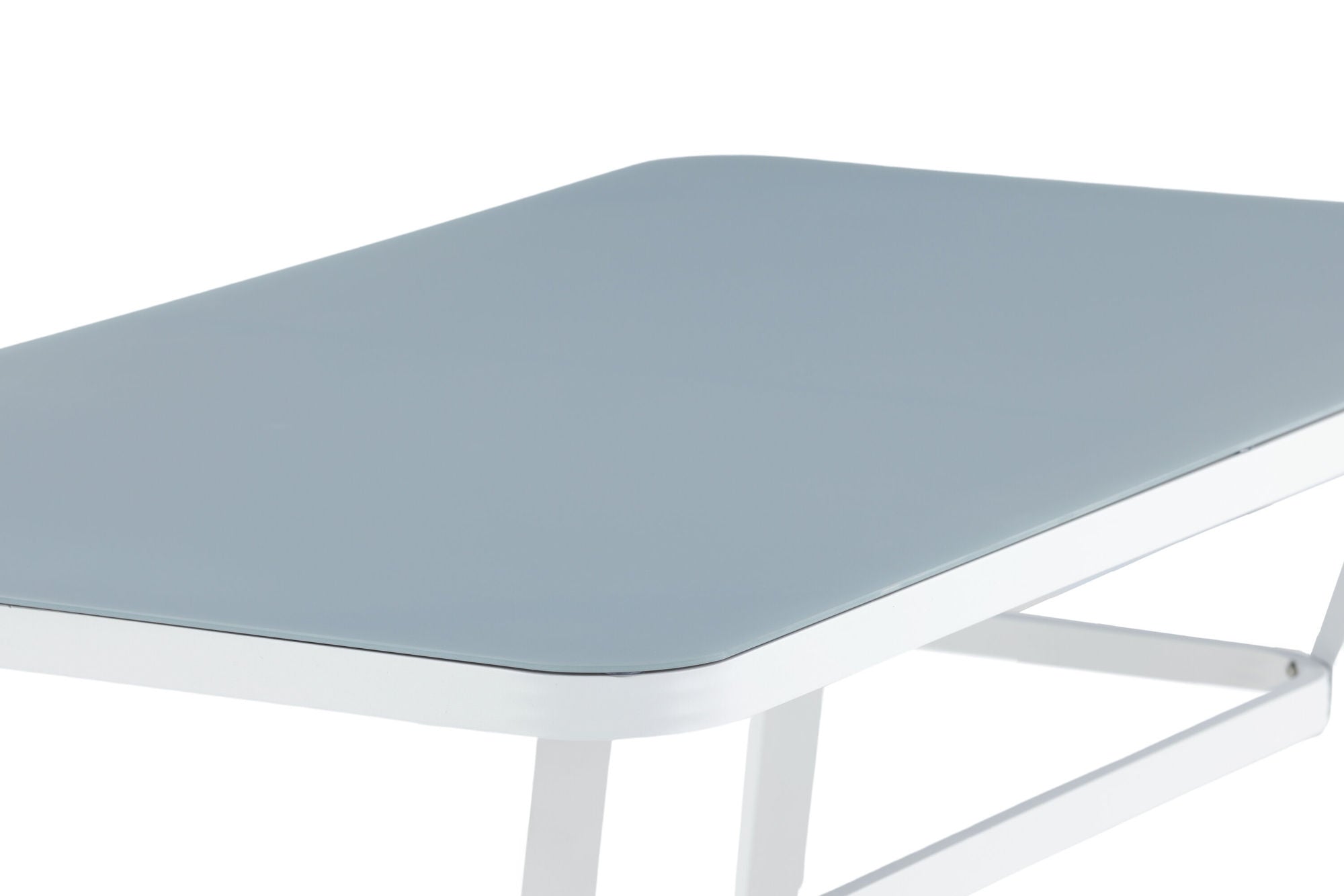 Venture Home Virya spisebord - White Alu / Grey Glass - small bord