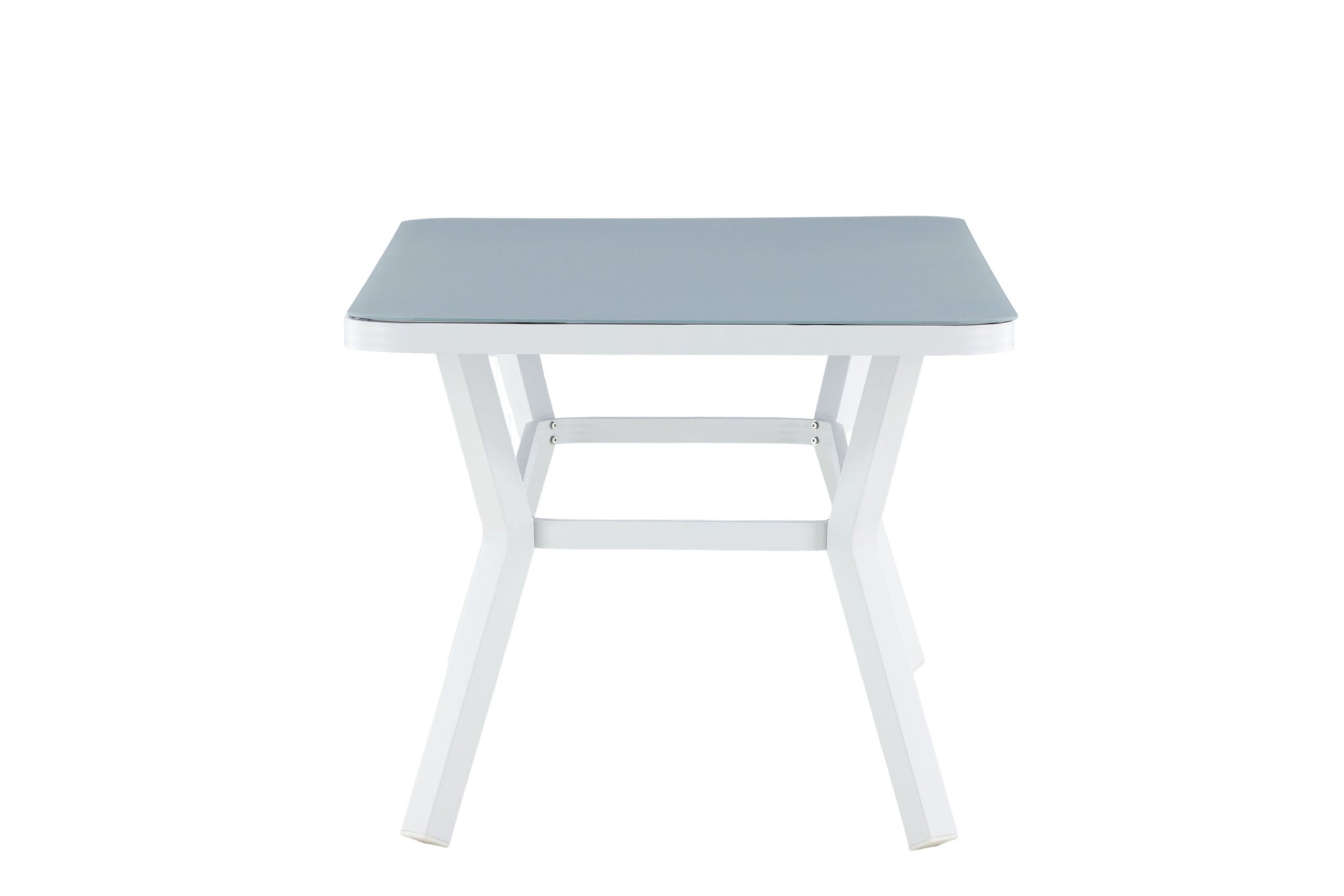 Venture Home Virya spisebord - White Alu / Grey Glass - small bord