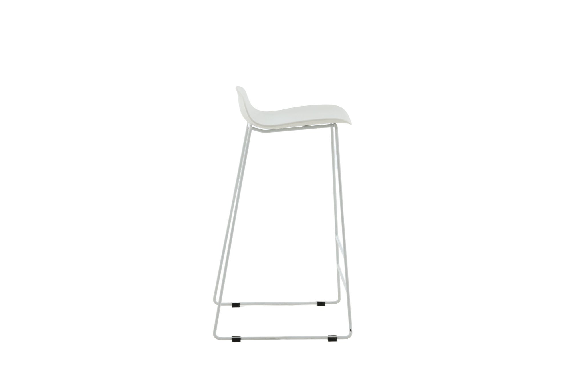 Venture Home Wave Bar stol 2-pack - White Legs - White Plastic