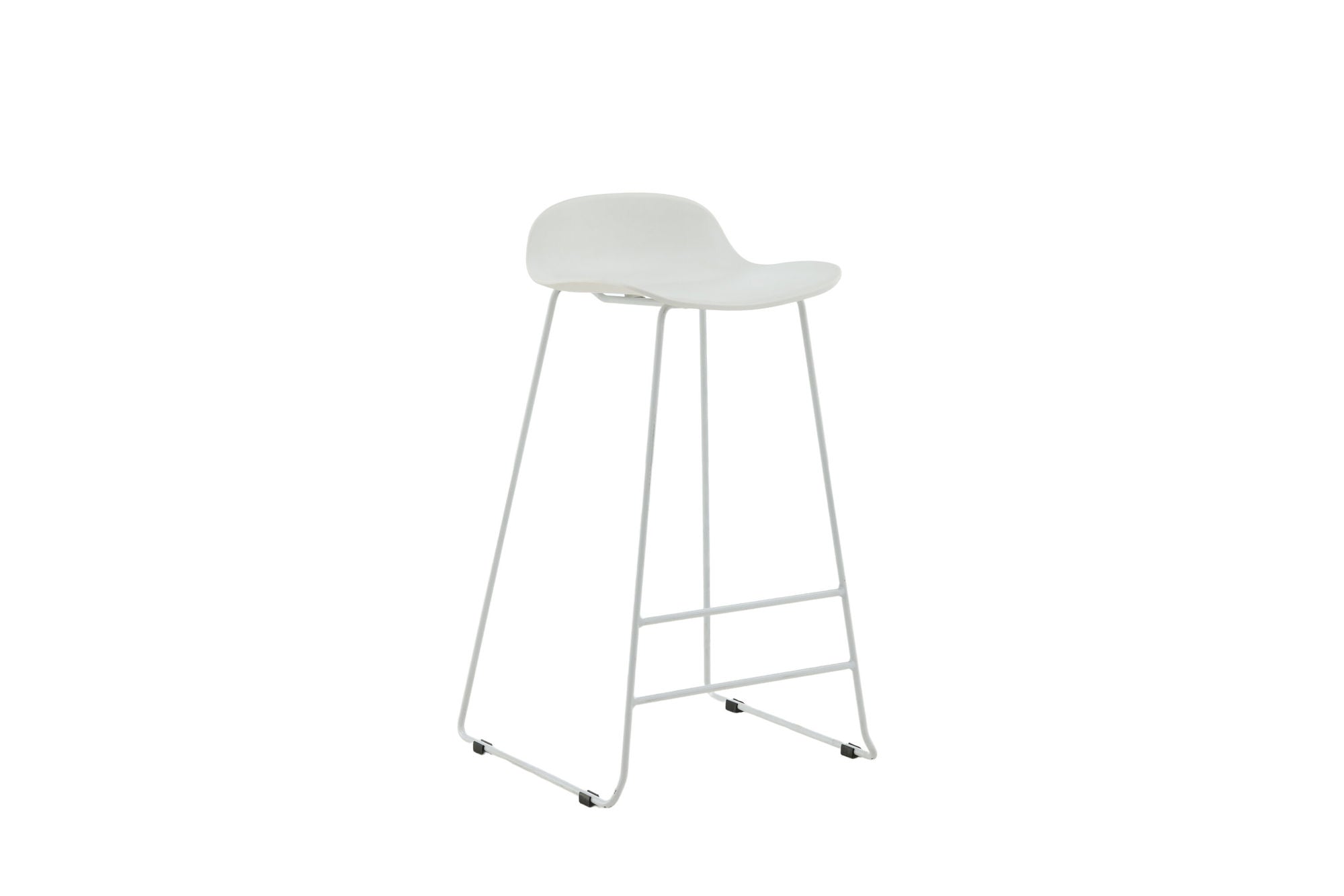 Venture Home Wave Bar stol 2-pack - White Legs - White Plastic