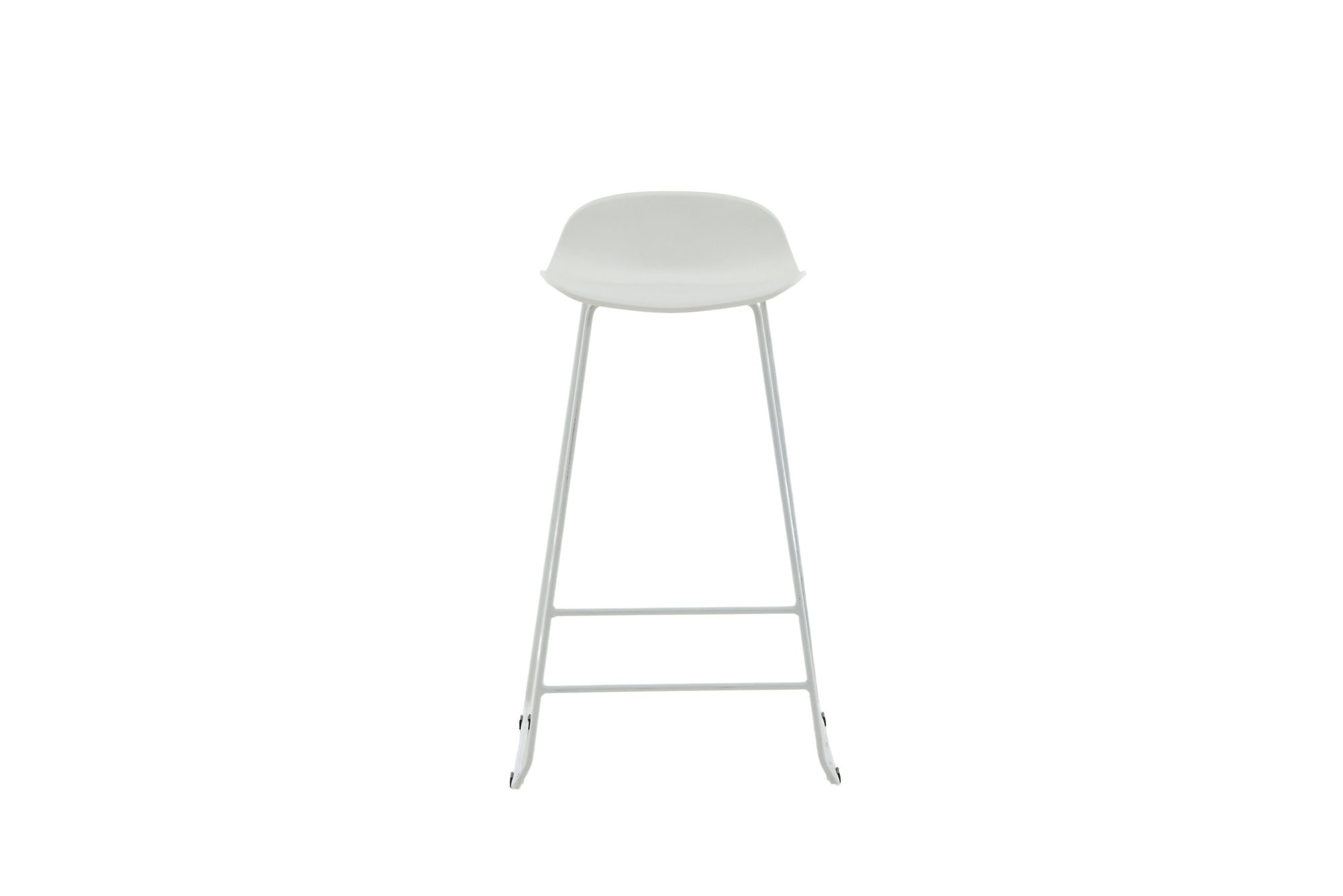 Venture Home Wave Bar stol 2-pack - White Legs - White Plastic