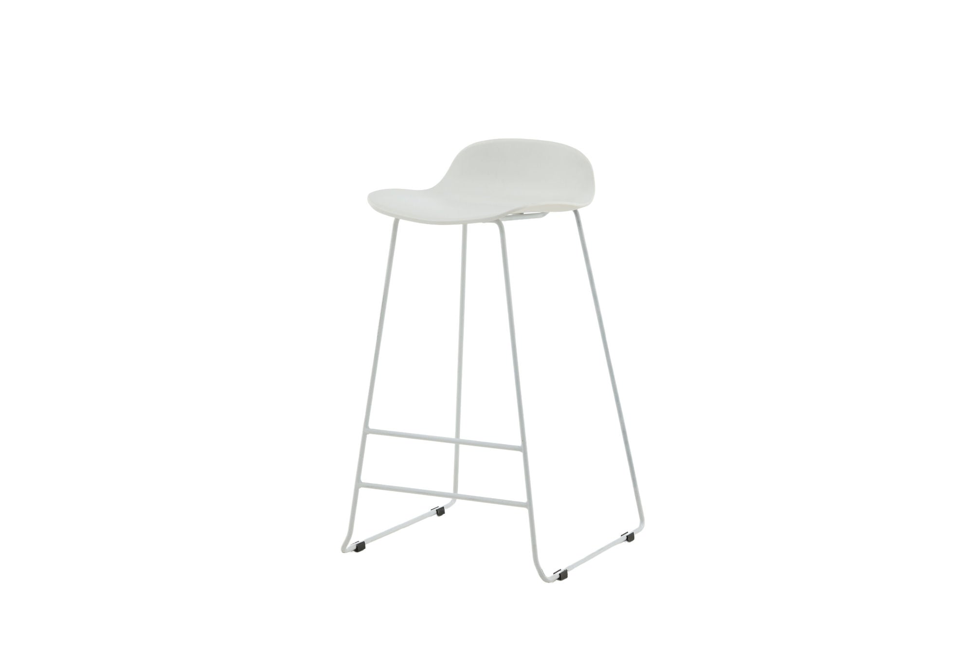 Venture Home Wave Bar stol 2-pack - White Legs - White Plastic