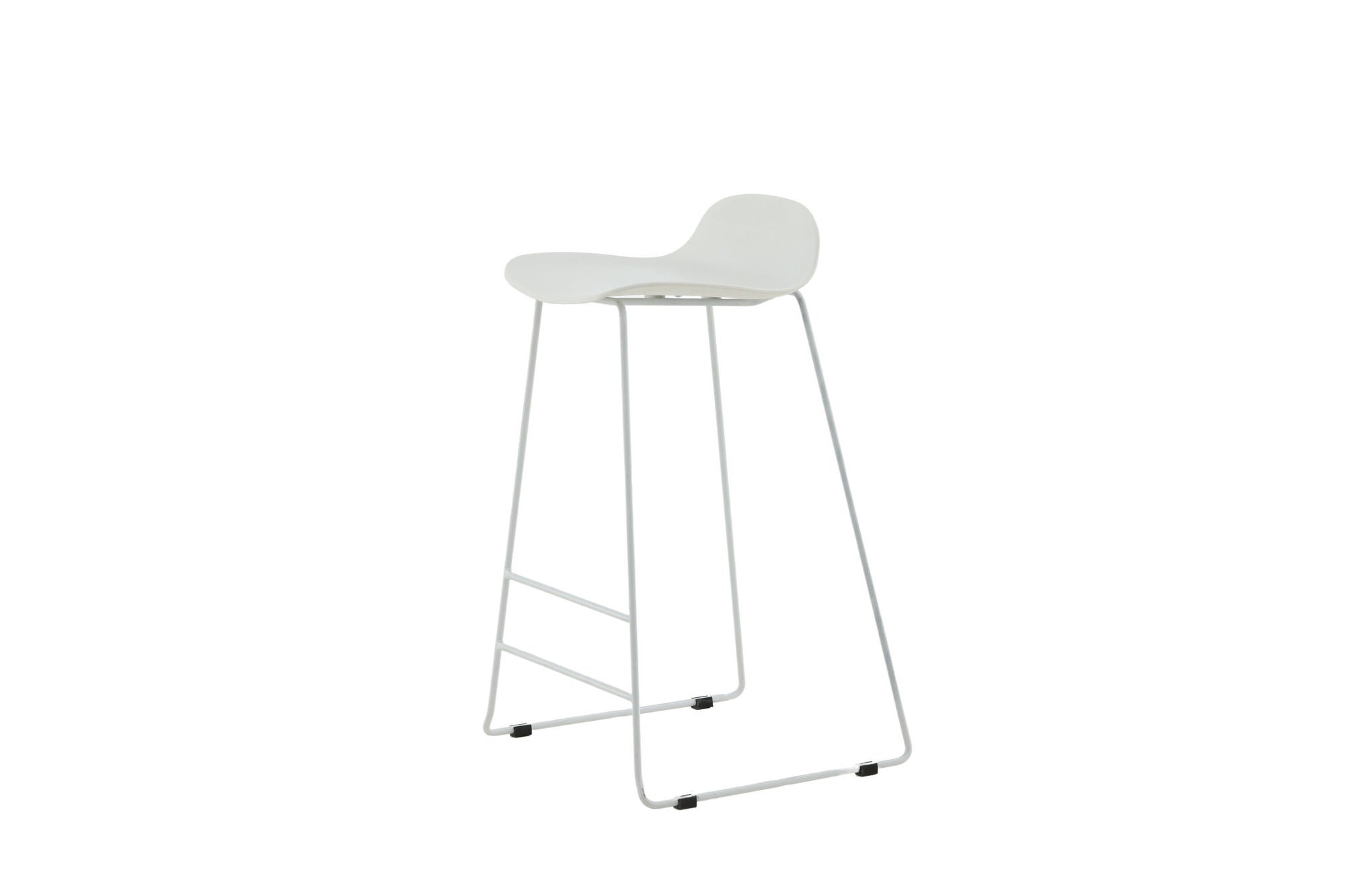 Venture Home Wave Bar stol 2-pack - White Legs - White Plastic