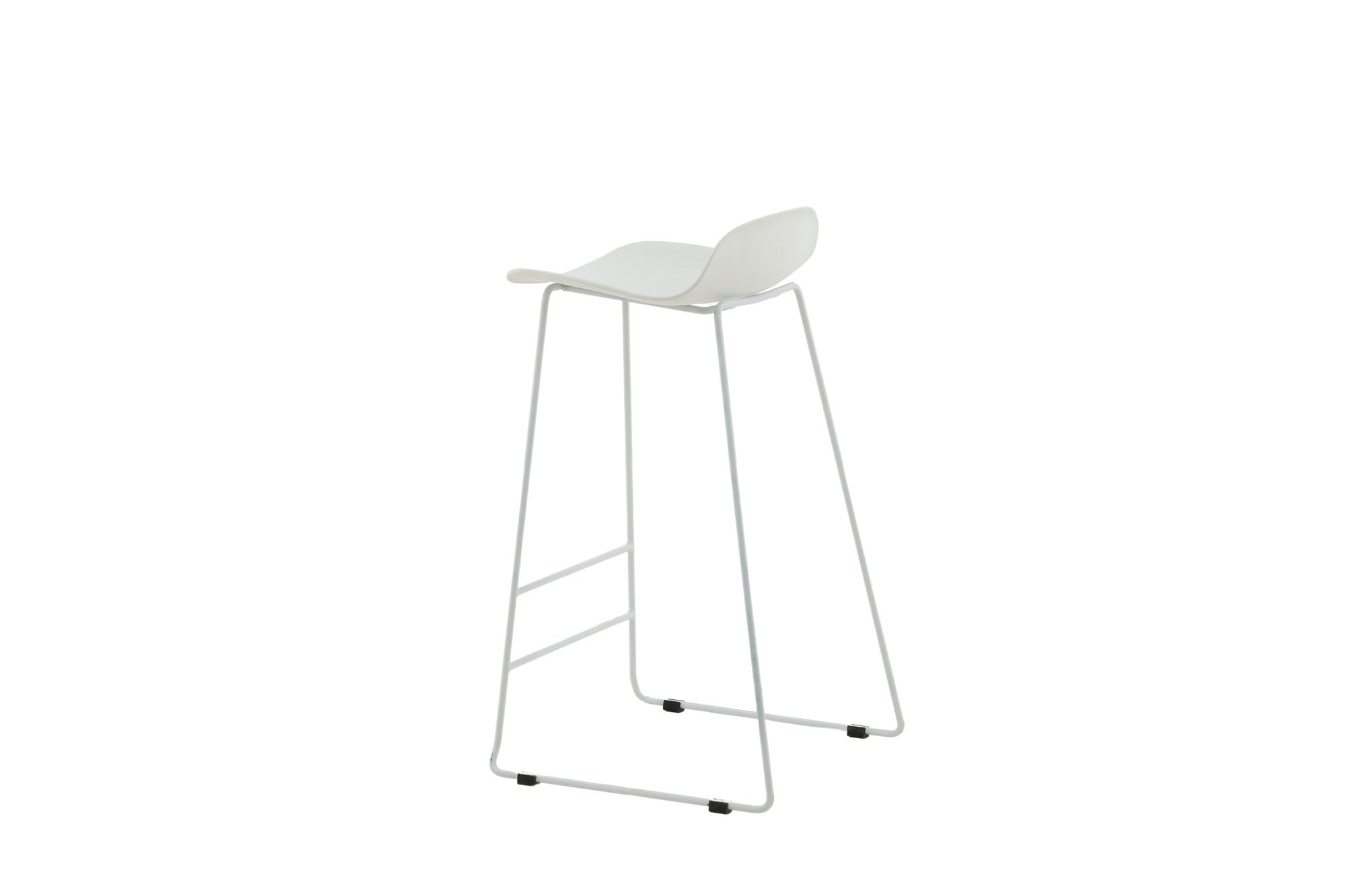 Venture Home Wave Bar stol 2-pack - White Legs - White Plastic