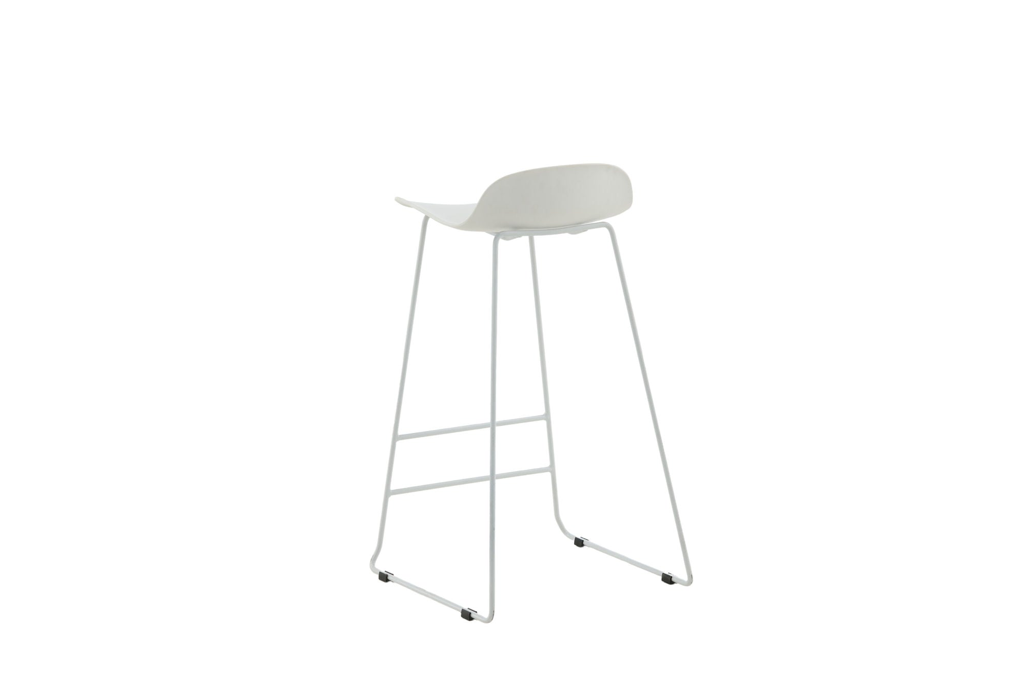 Venture Home Wave Bar stol 2-pack - White Legs - White Plastic