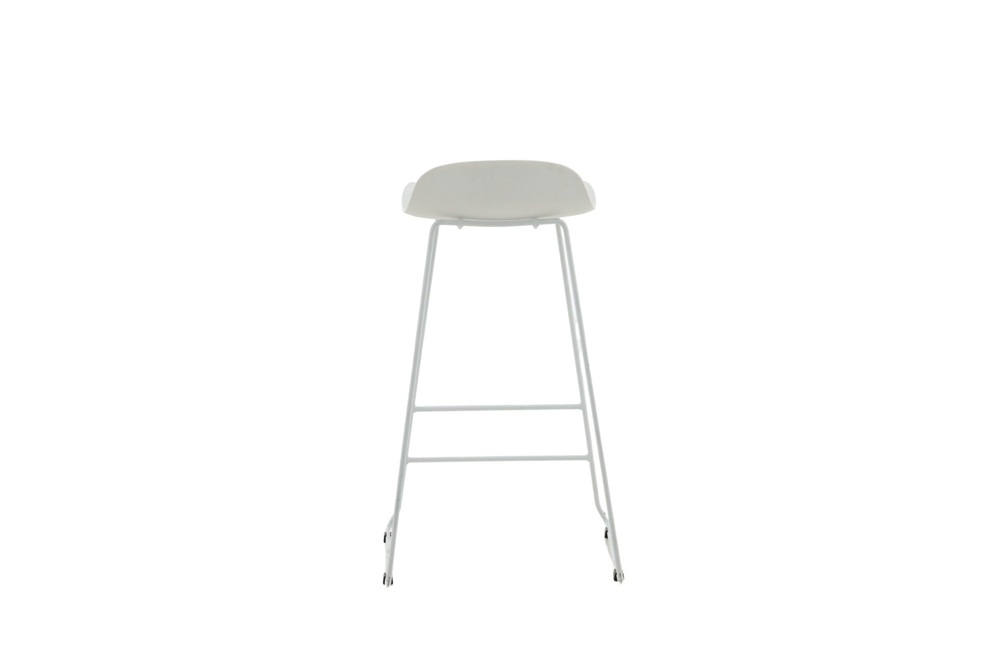 Venture Home Wave Bar stol 2-pack - White Legs - White Plastic