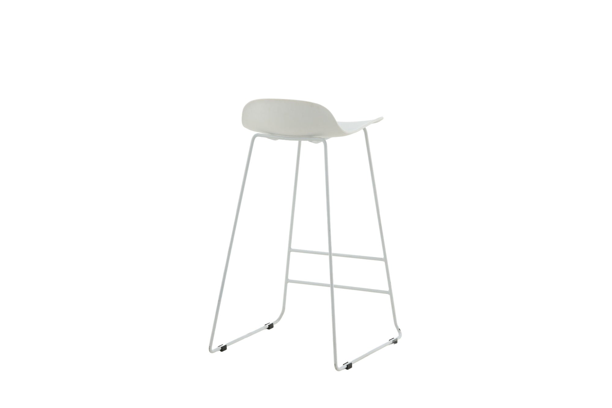 Venture Home Wave Bar stol 2-pack - White Legs - White Plastic