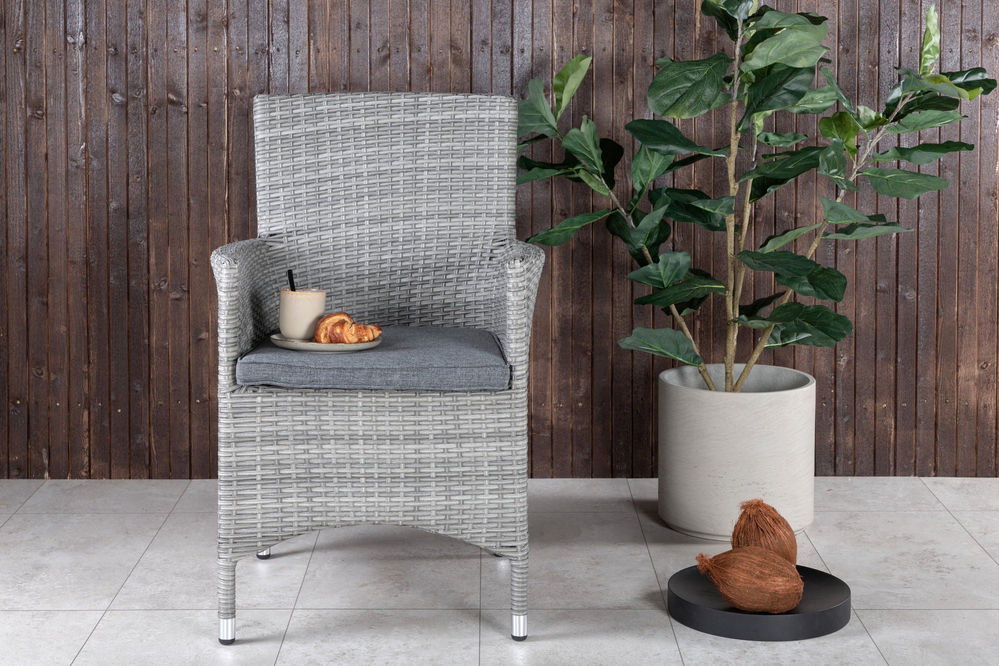 Venture Home Malin Armchair 2-pack - Grey/Grey