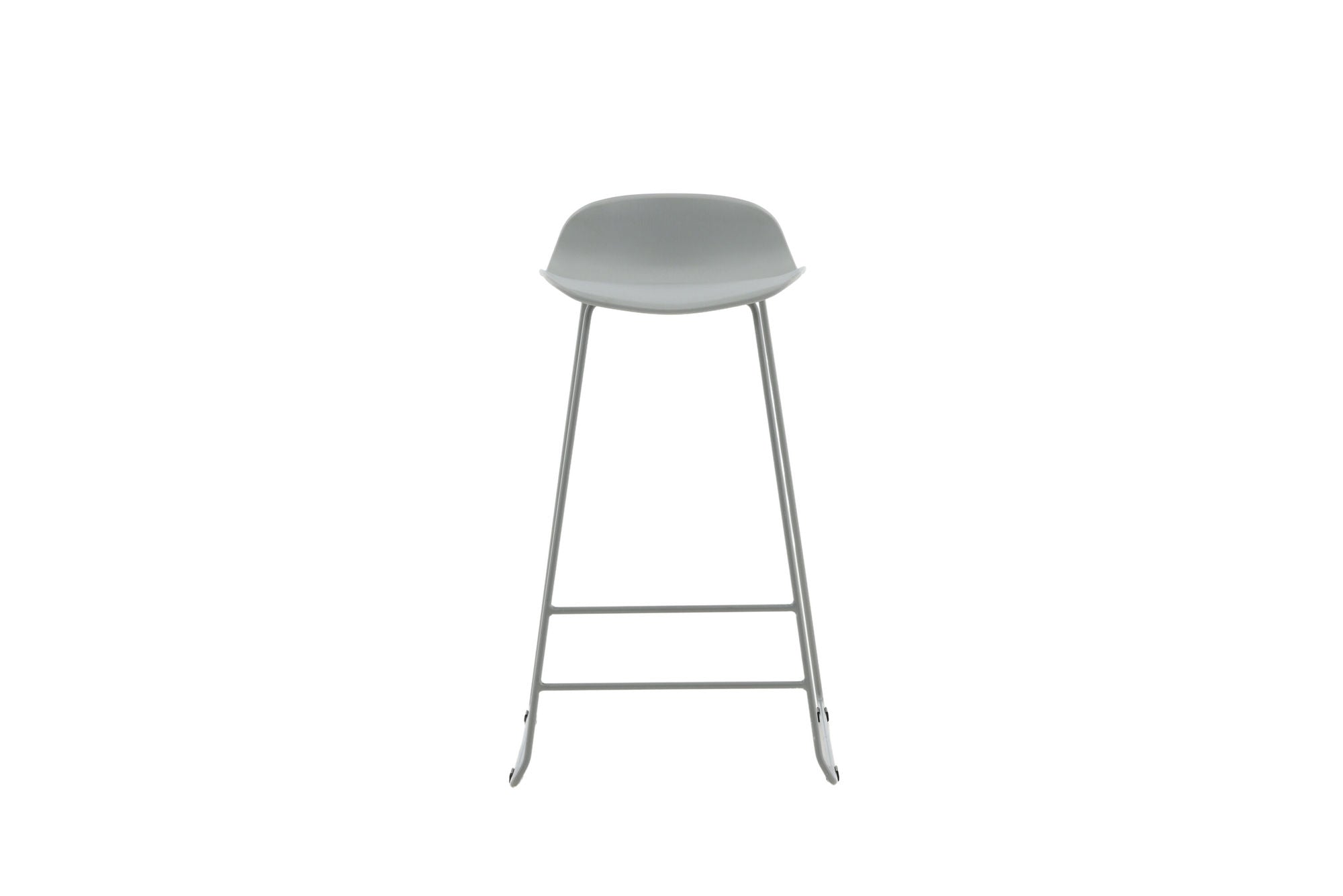 Venture Home Wave Bar stol 2-pack - Grey Legs - Grey Plastic
