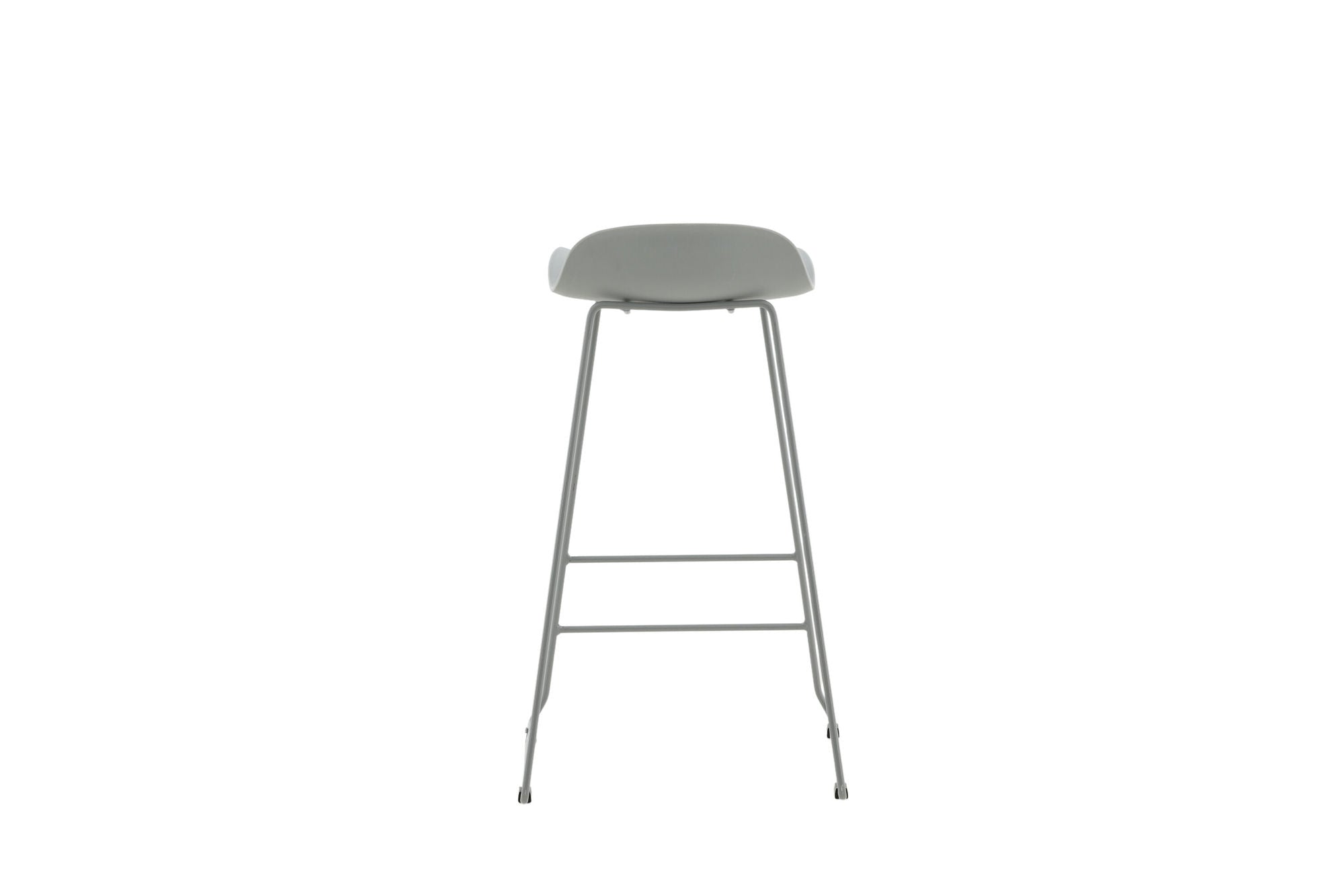 Venture Home Wave Bar stol 2-pack - Grey Legs - Grey Plastic