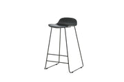 Venture Home Wave Bar stol 2-pack - Black Legs - Black Plastic