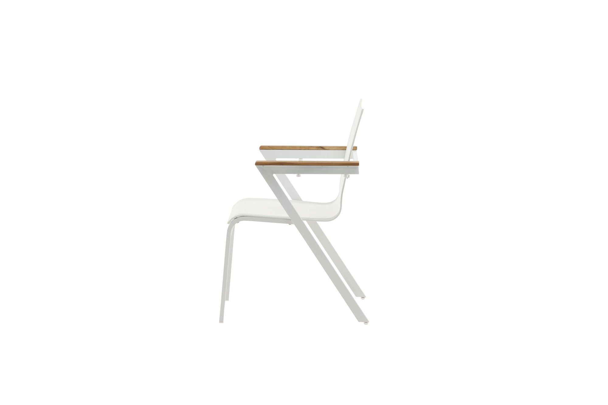 Venture Home Mexico stol 2-pack - White/Teak