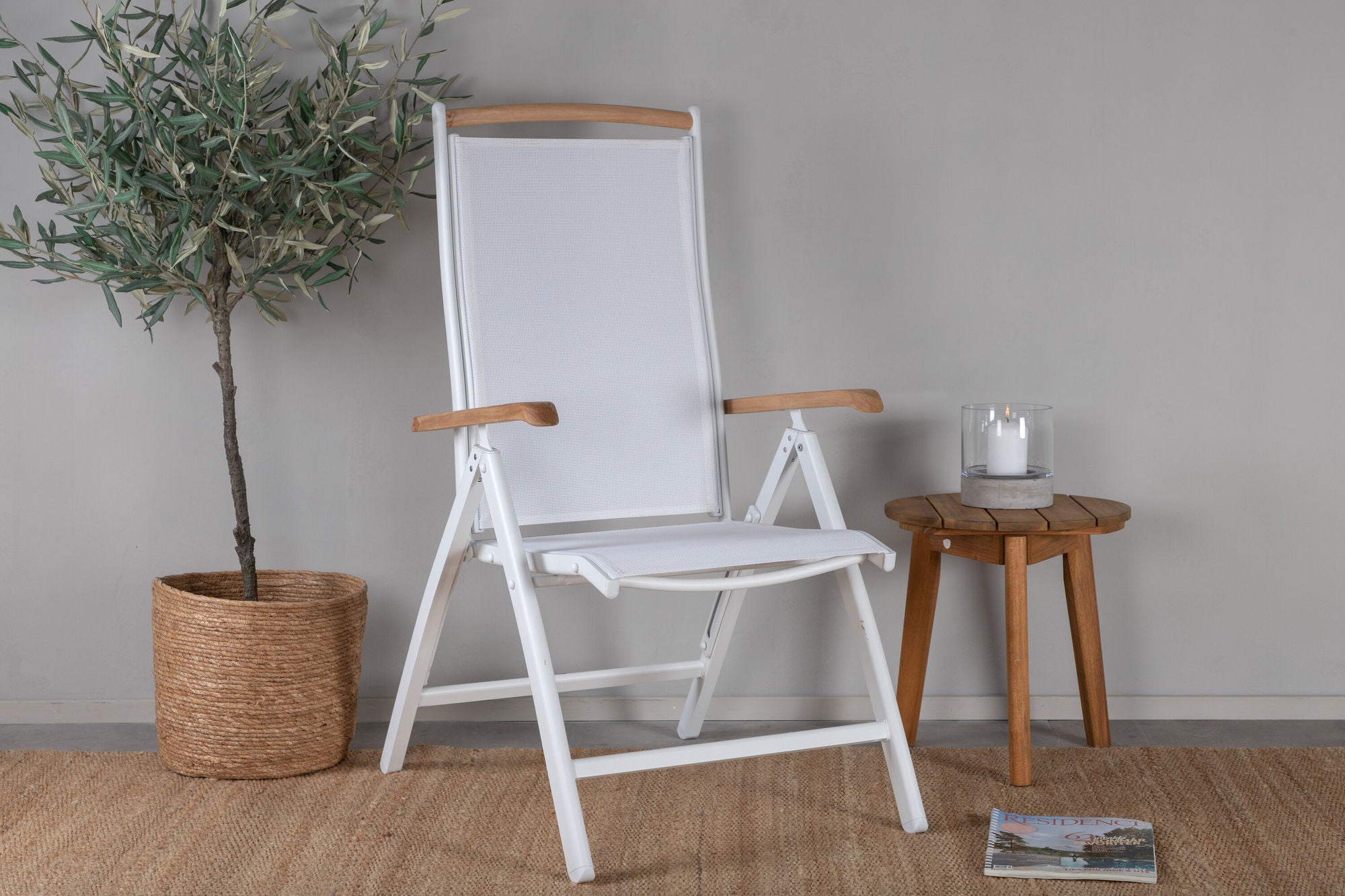 Venture Home Panama 5:pos stol 2-pack - White/Teak