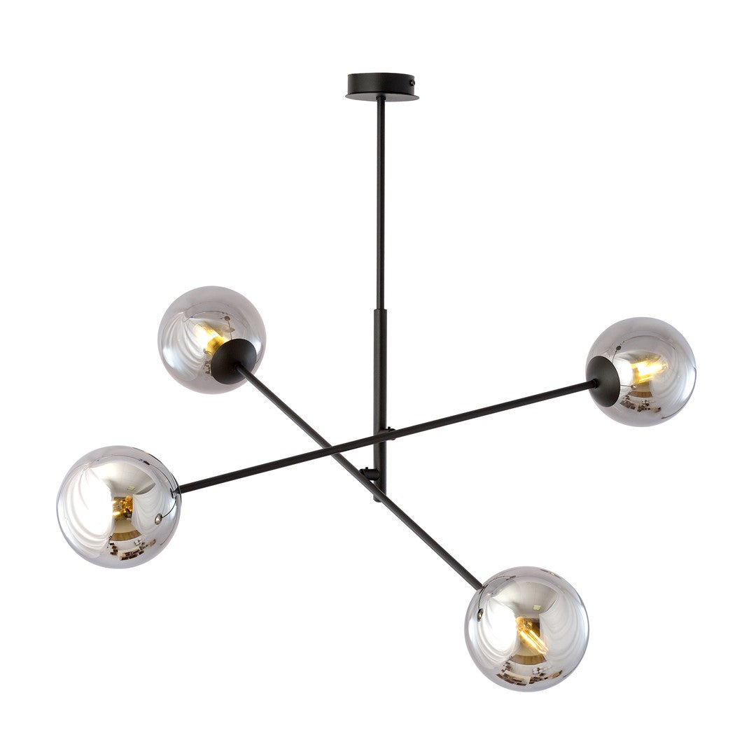 LINEAR 4 SORT/GRAFIT Loftlampe