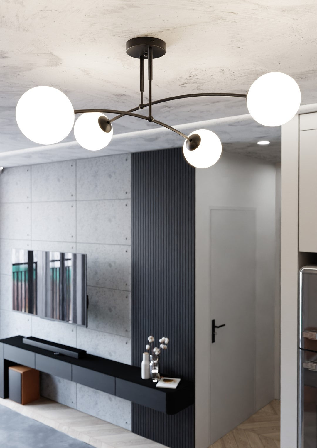 SØM 4 SORT Loftlampe