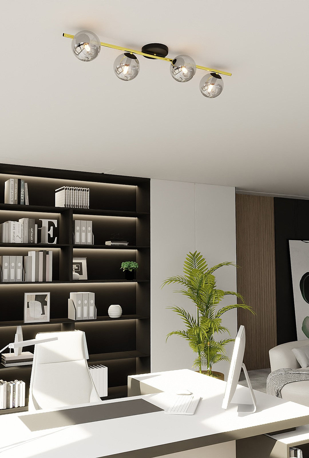 SPLENDI 4 BLÅ GRAFIT Loftlampe