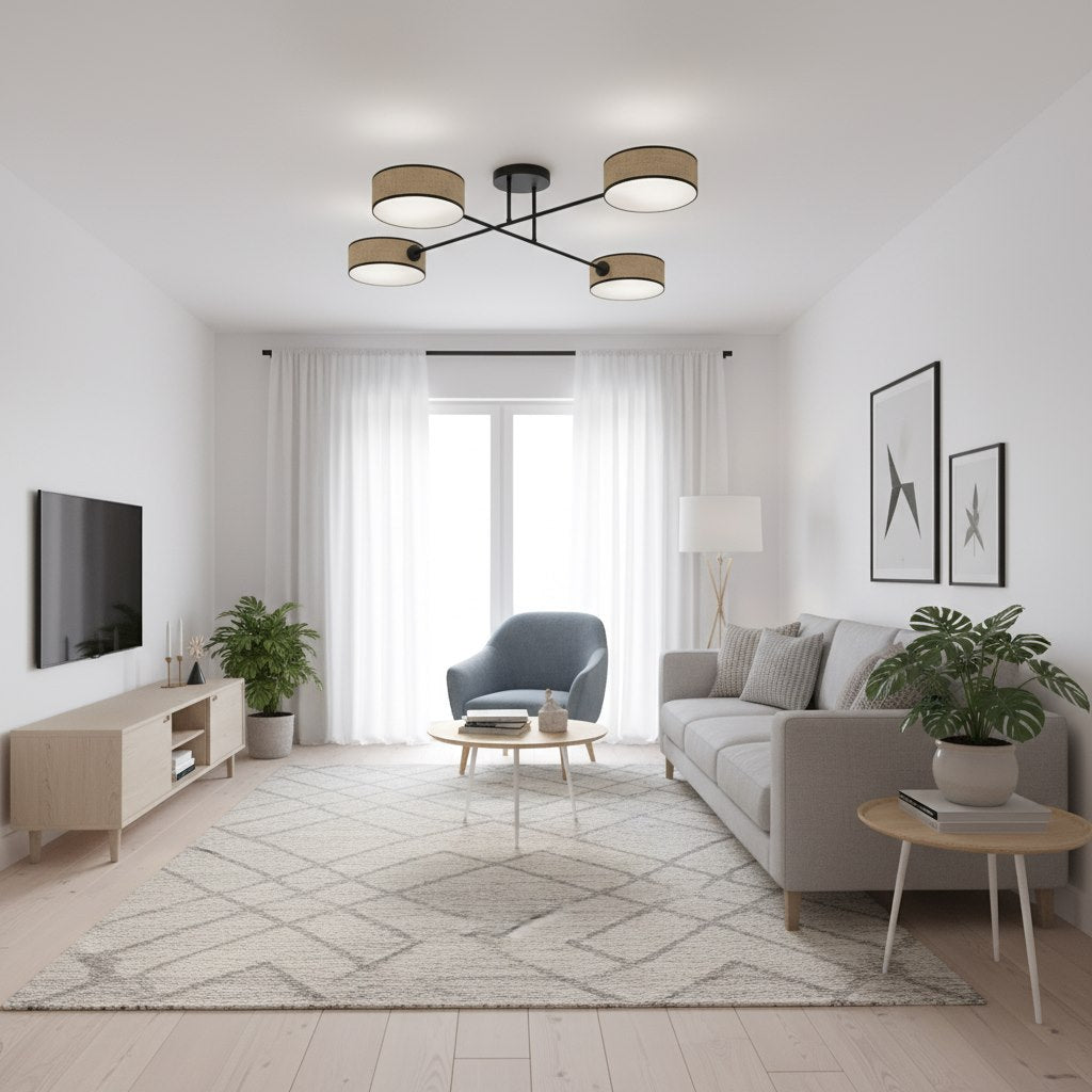 MAGA 4 RATTAN Loftlampe