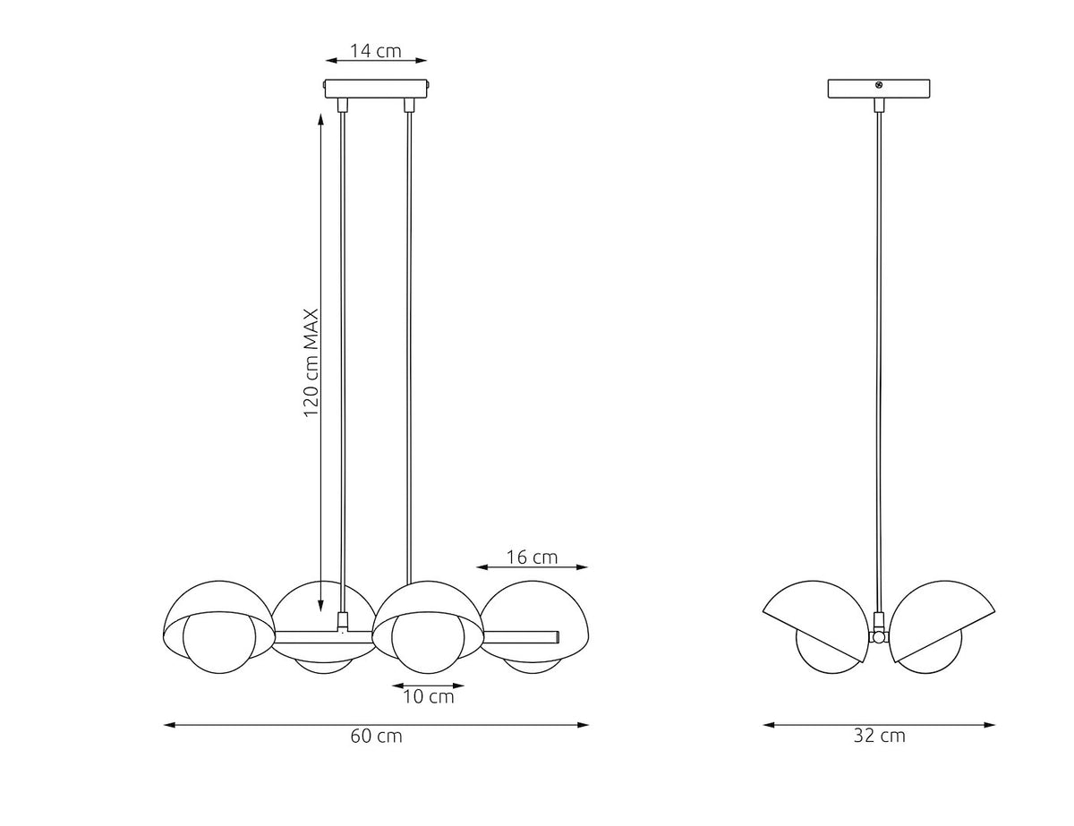 BOOM 4 MOKKA Loftlampe