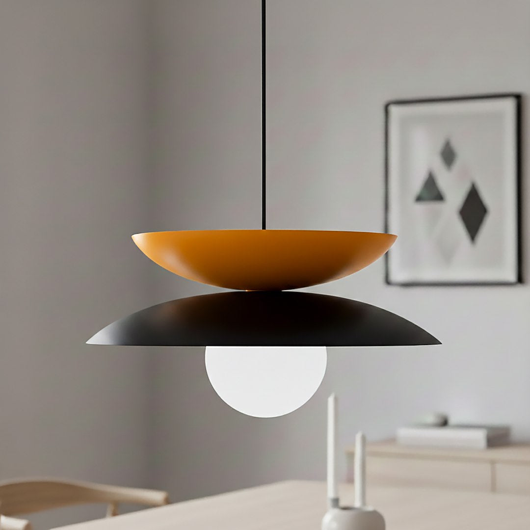 NAGOYA 1 SORT/ORANGE Loftlampe