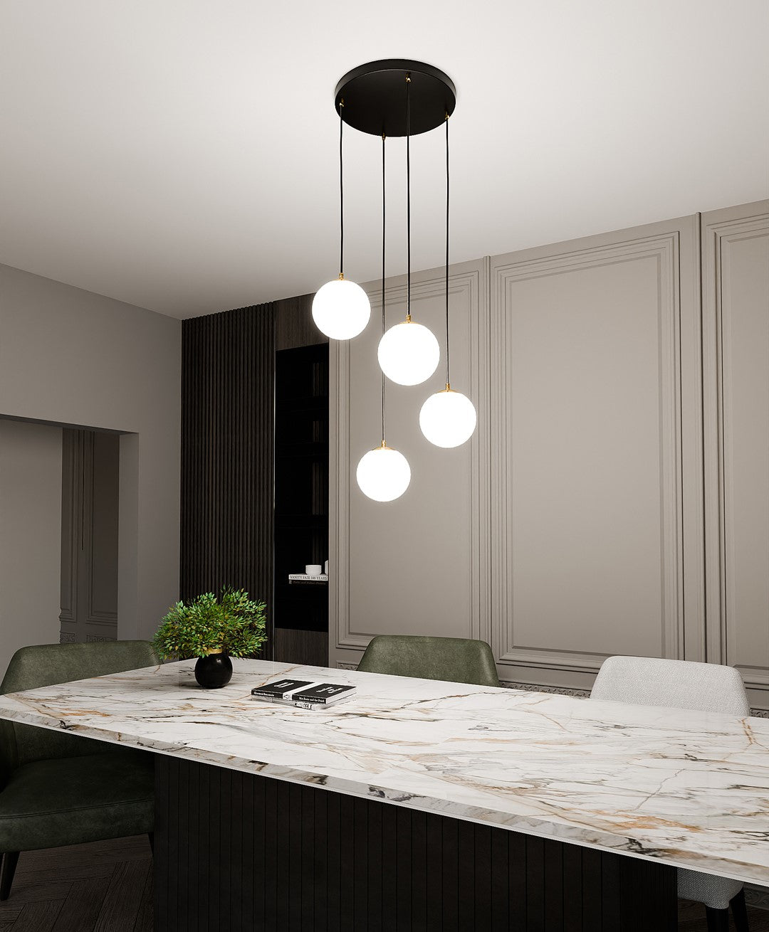 ROYAL 4 BLÅ Loftlampe