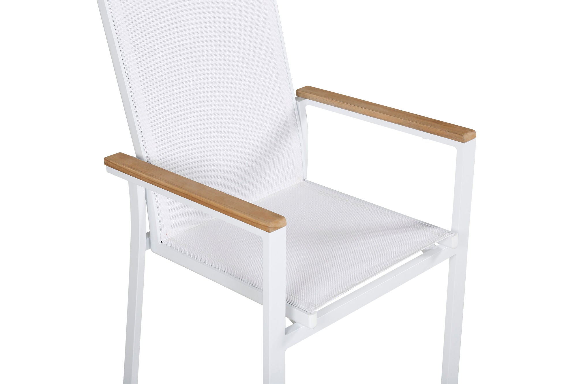 Venture Home Texas stol 2-pack - White/Teak
