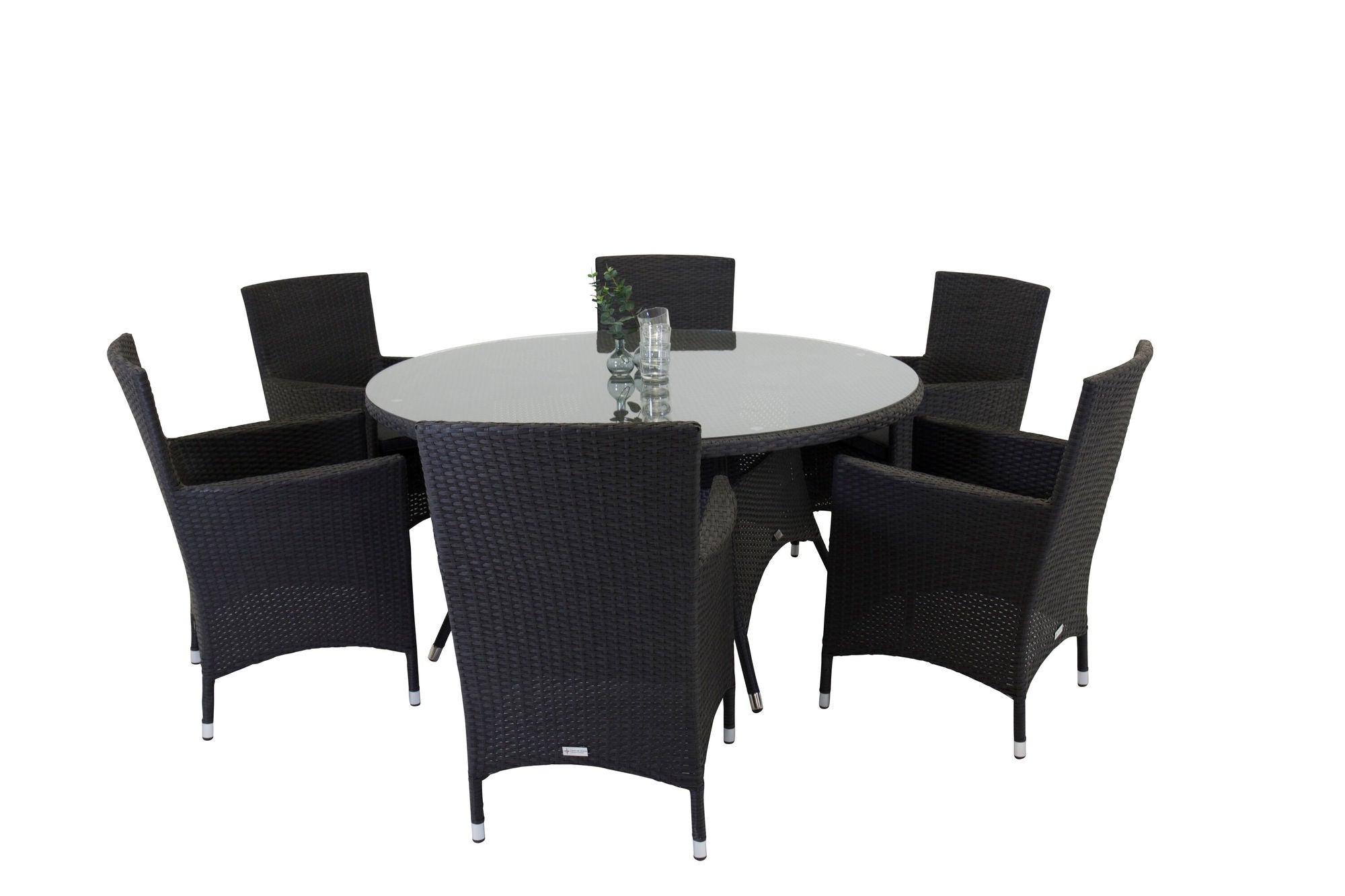 Venture Home Malin Armchair 2-pack - Black/Grey