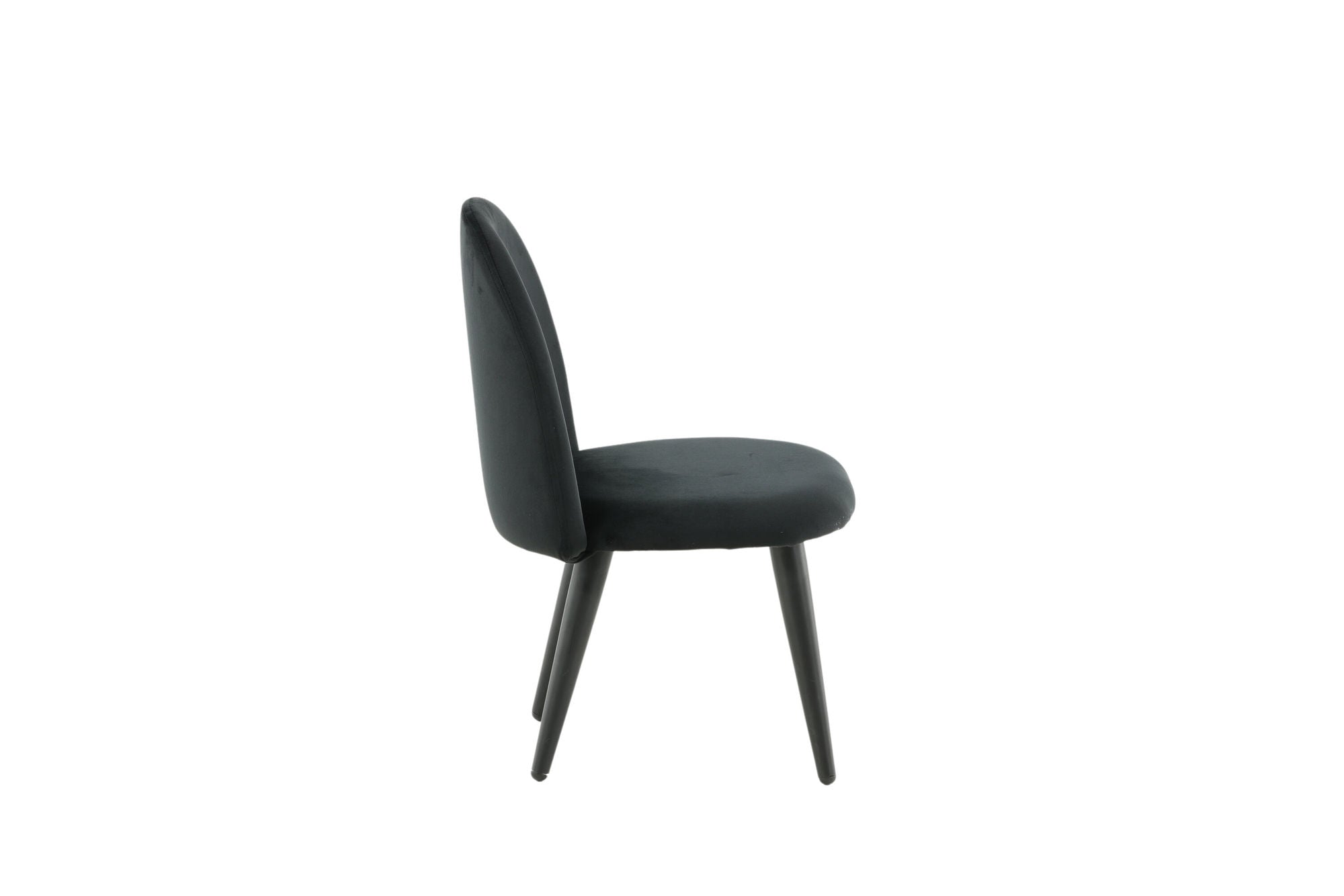 Venture Home Velvet Spisebordsstol XXS 2-pack - Black Velvet