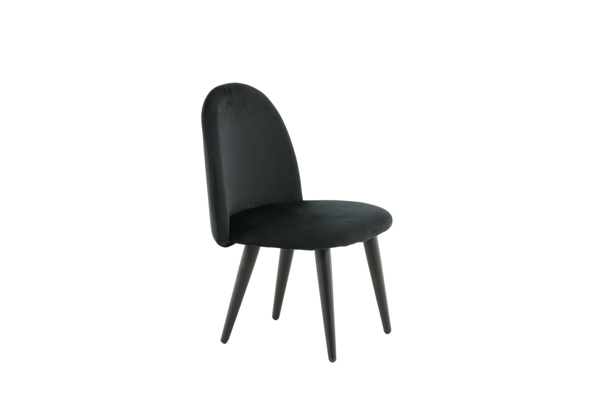 Venture Home Velvet Spisebordsstol XXS 2-pack - Black Velvet