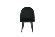 Venture Home Velvet Spisebordsstol XXS 2-pack - Black Velvet