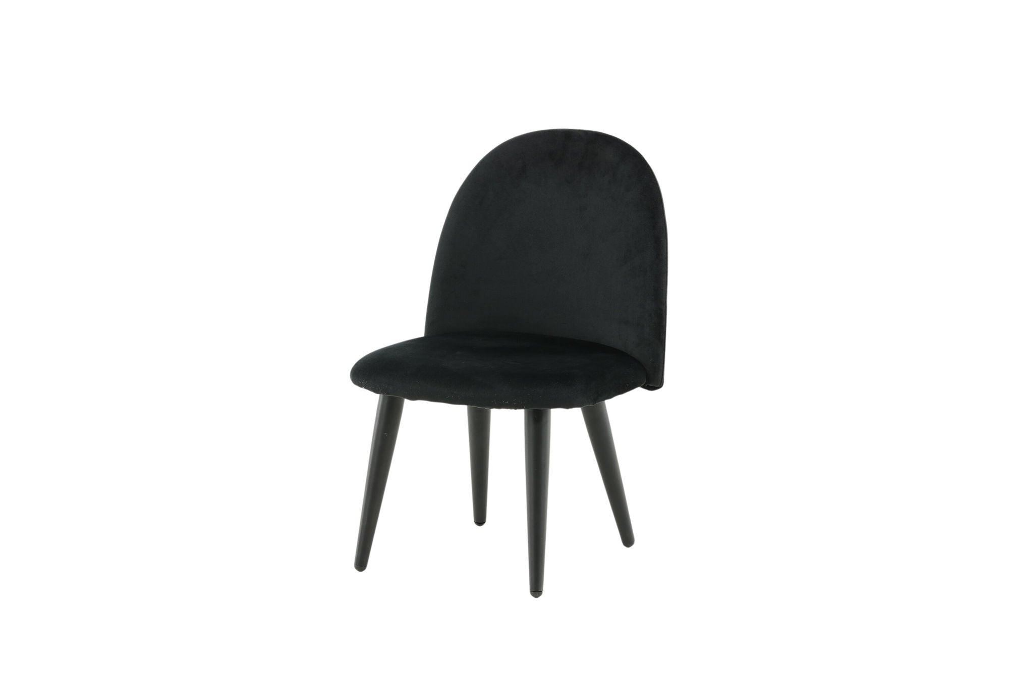 Venture Home Velvet Spisebordsstol XXS 2-pack - Black Velvet